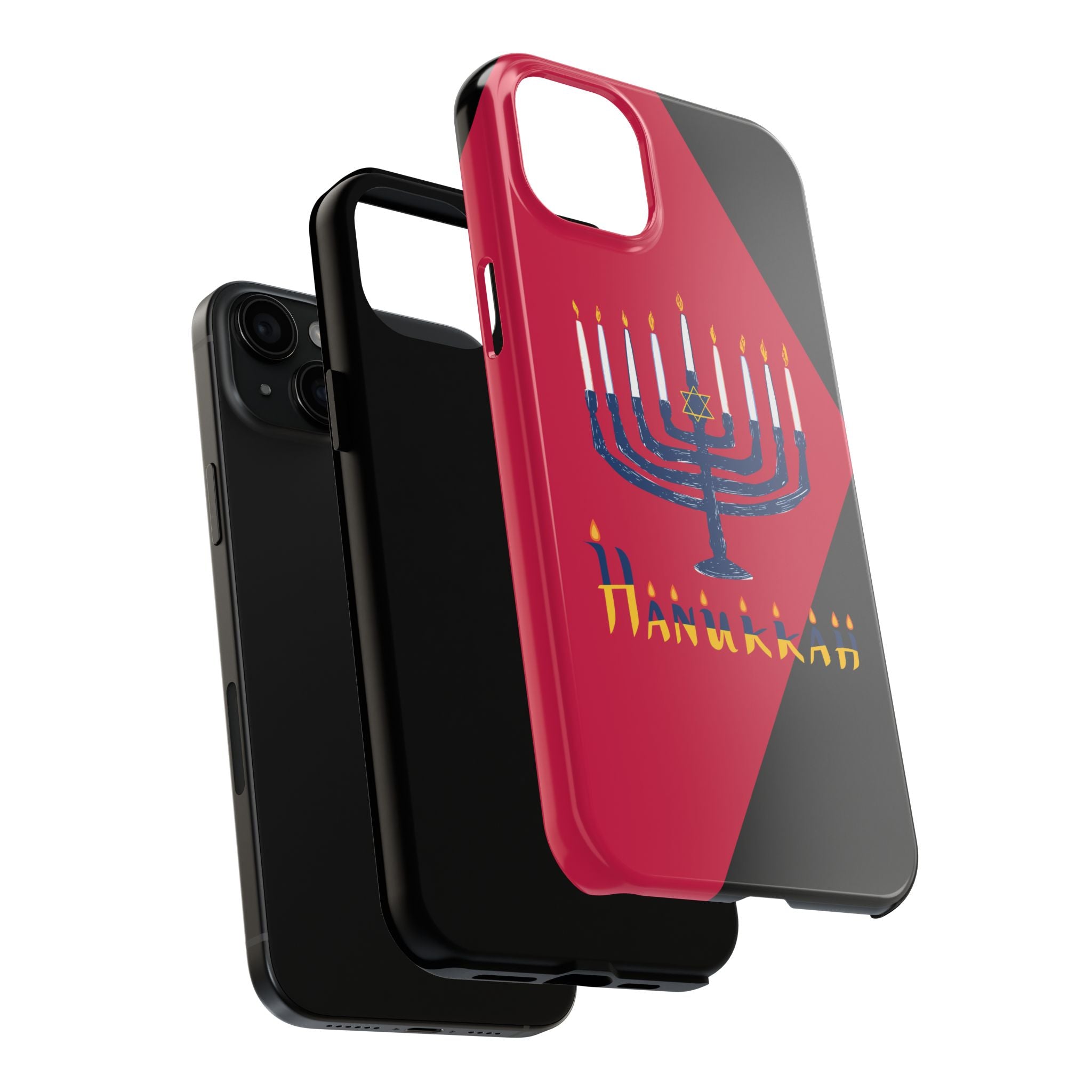 Hanukkah Menorah Tough Phone Case — Protective Holiday Phone Cover
