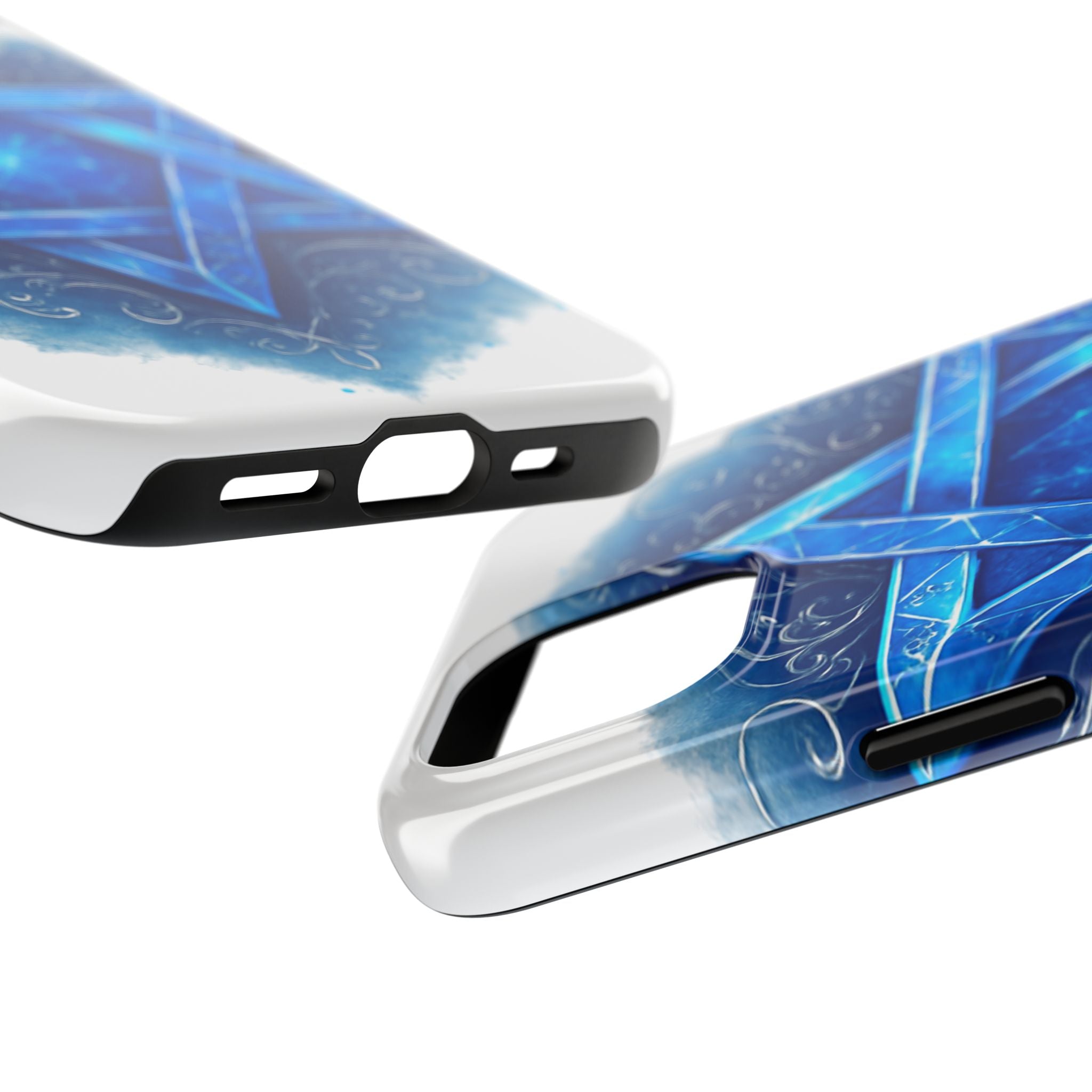 Jewish Star of David Blue Watercolor Tough Phone Case — Protective Jewish Symbol Phone Cover