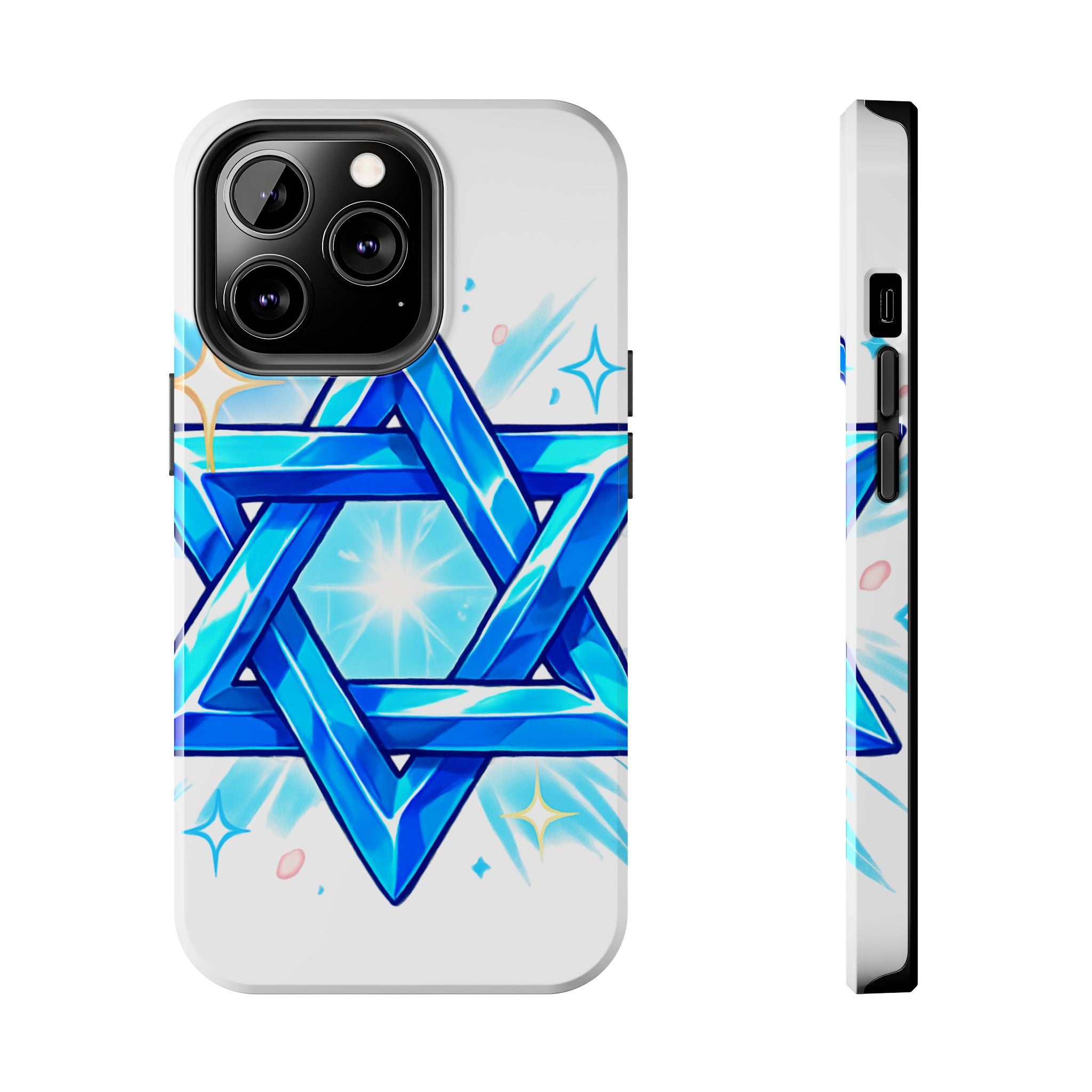 Star of David Blue Phone Case — Jewish Protection Design | Jewish Gift