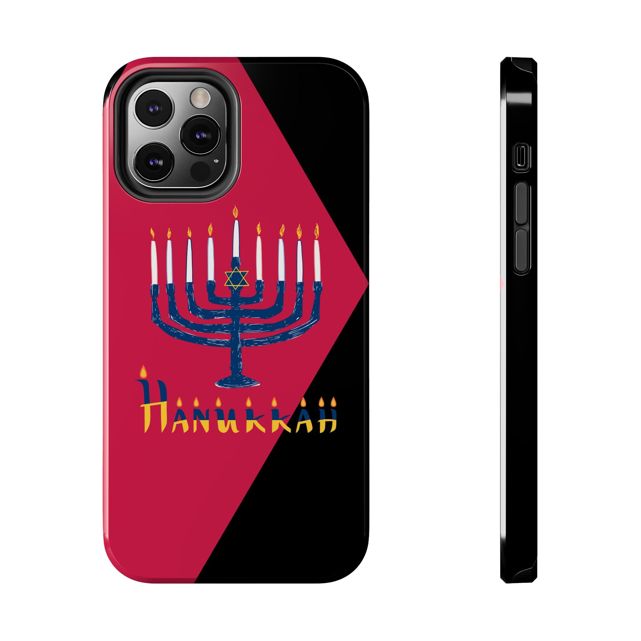 Hanukkah Menorah Tough Phone Case — Protective Holiday Phone Cover