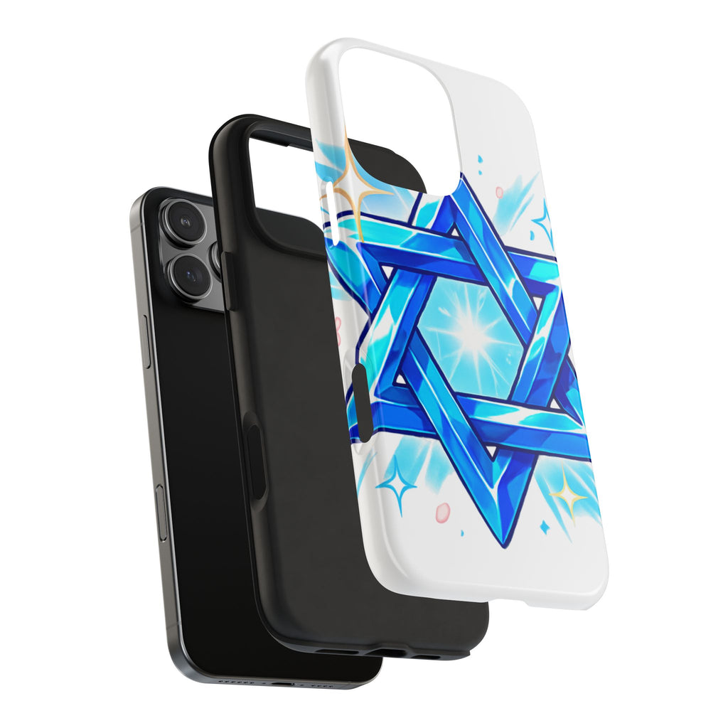 Star of David Blue Phone Case — Jewish Protection Design | Jewish Gift