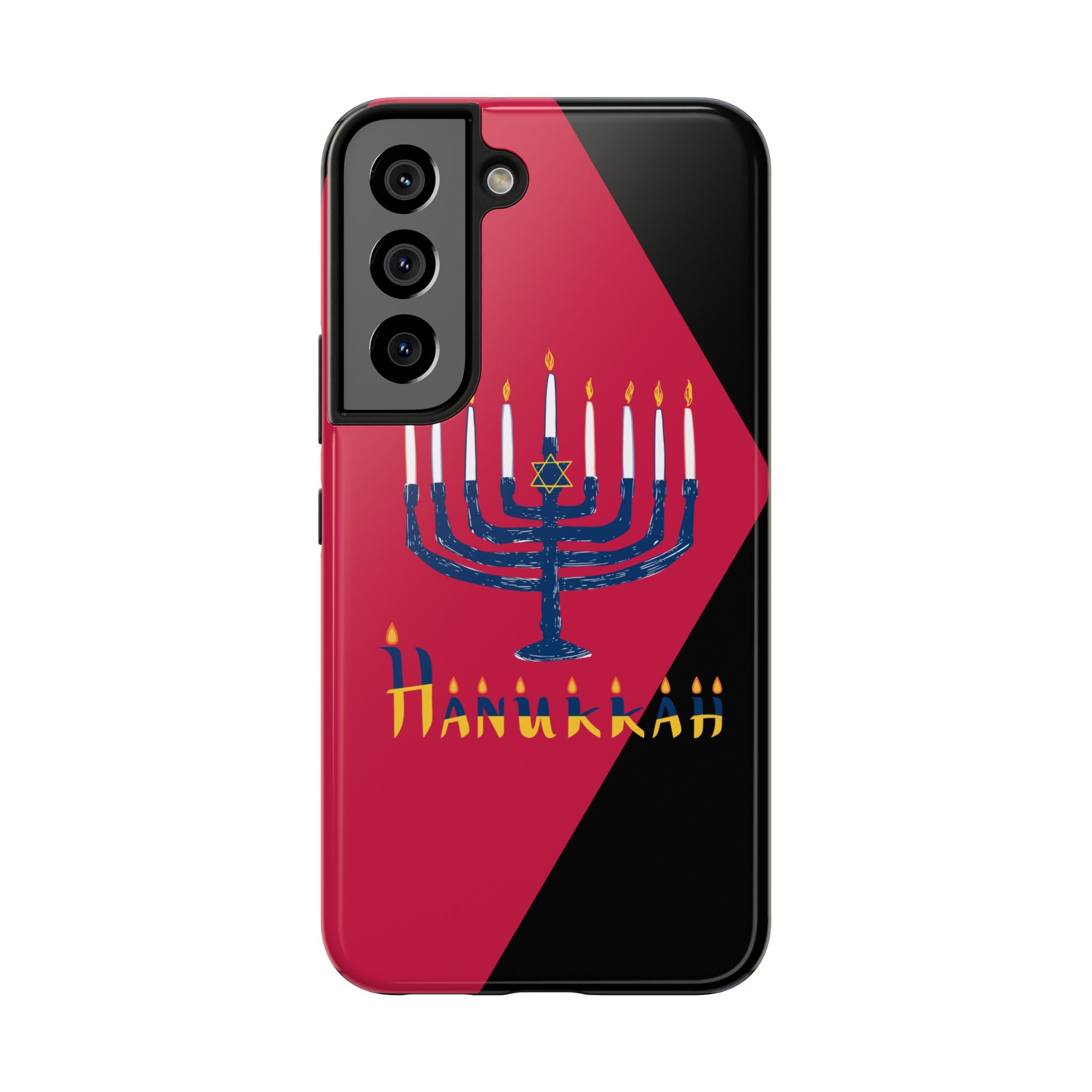 Hanukkah Menorah Tough Phone Case — Protective Holiday Phone Cover