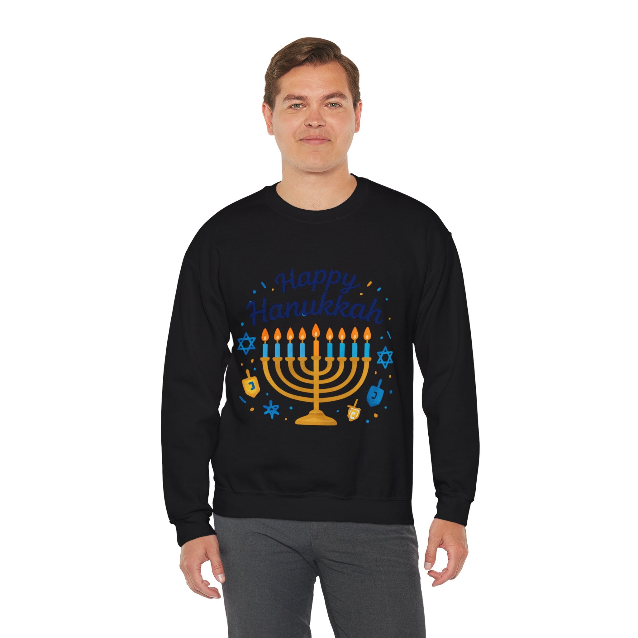 Happy Hanukkah Menorah Sweatshirt