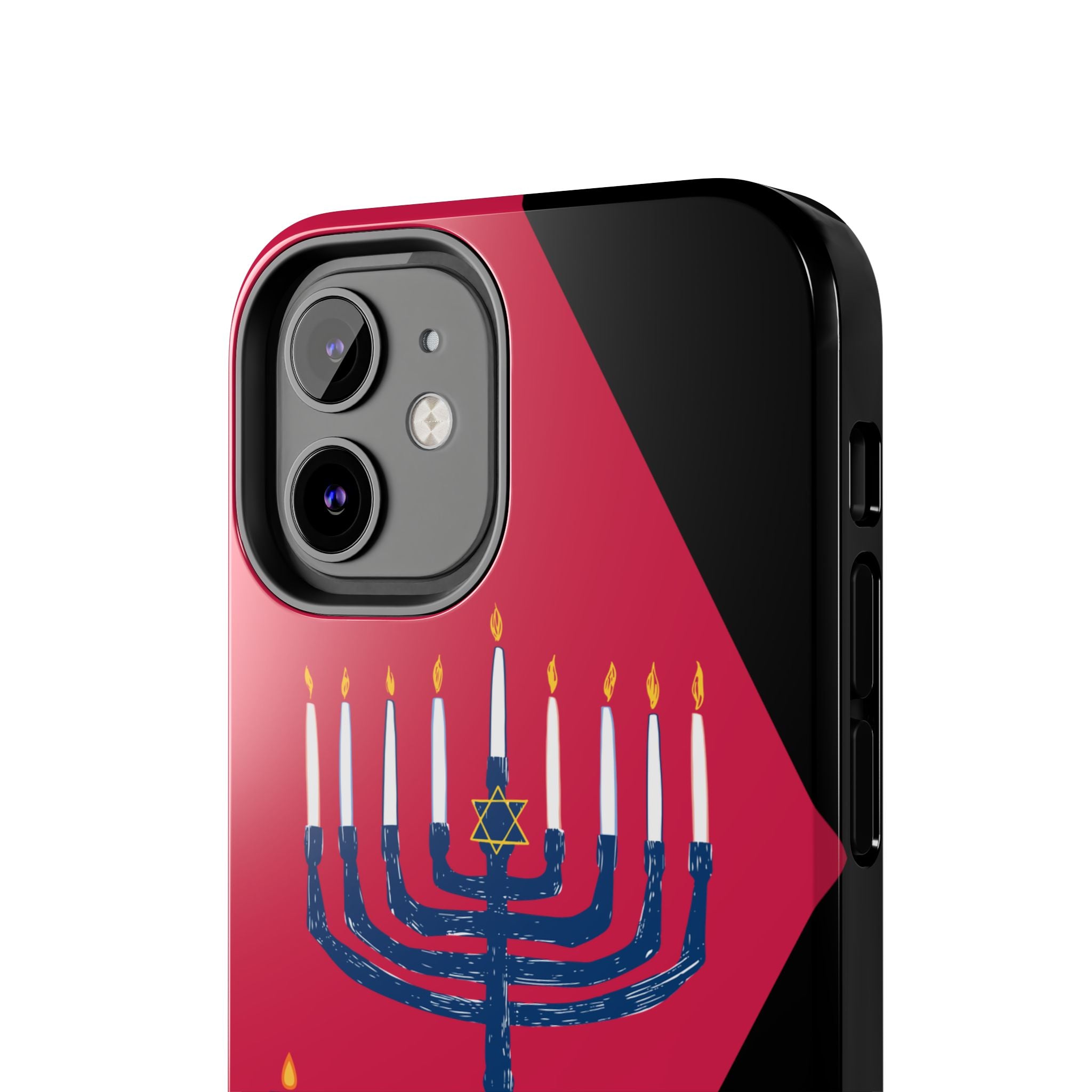 Hanukkah Menorah Tough Phone Case — Protective Holiday Phone Cover
