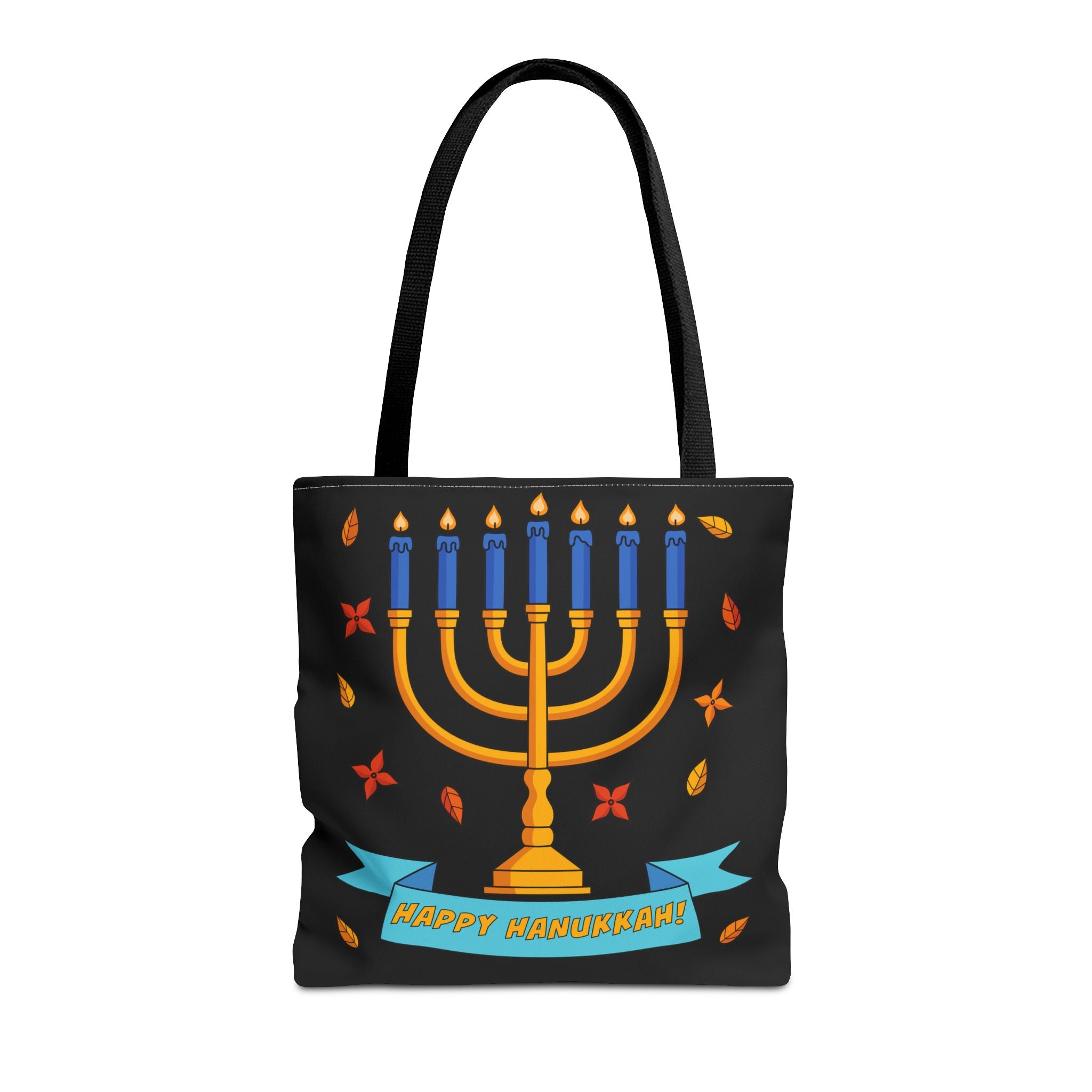 Hanukkah Menorah Tote Bag – "Happy Hanukkah" Holiday Gift Tote