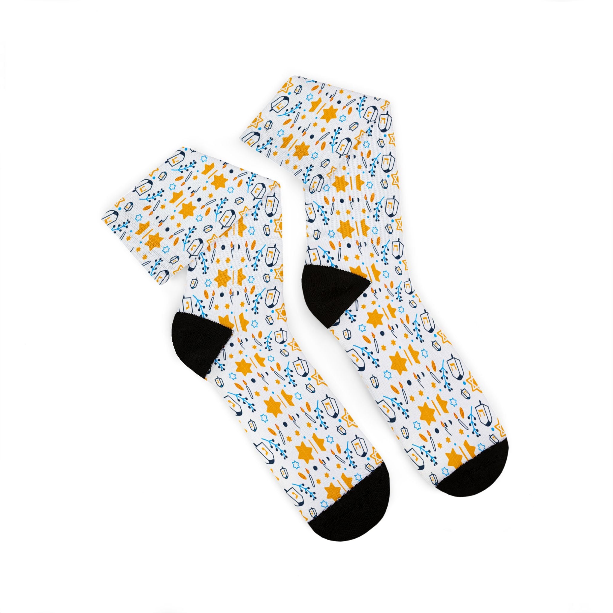 Hannukah Pattern Socks