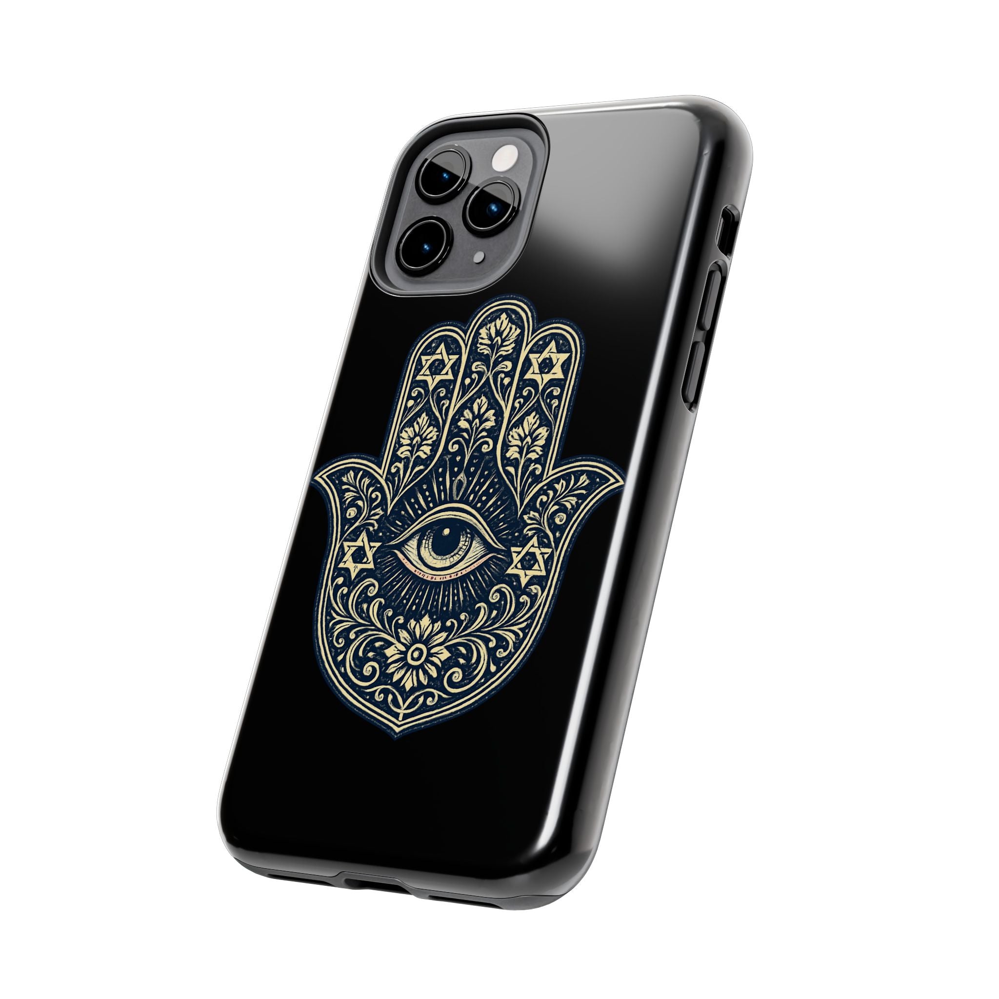 Hamsa Eye Tough Phone Case — Protective Spiritual Phone Cover