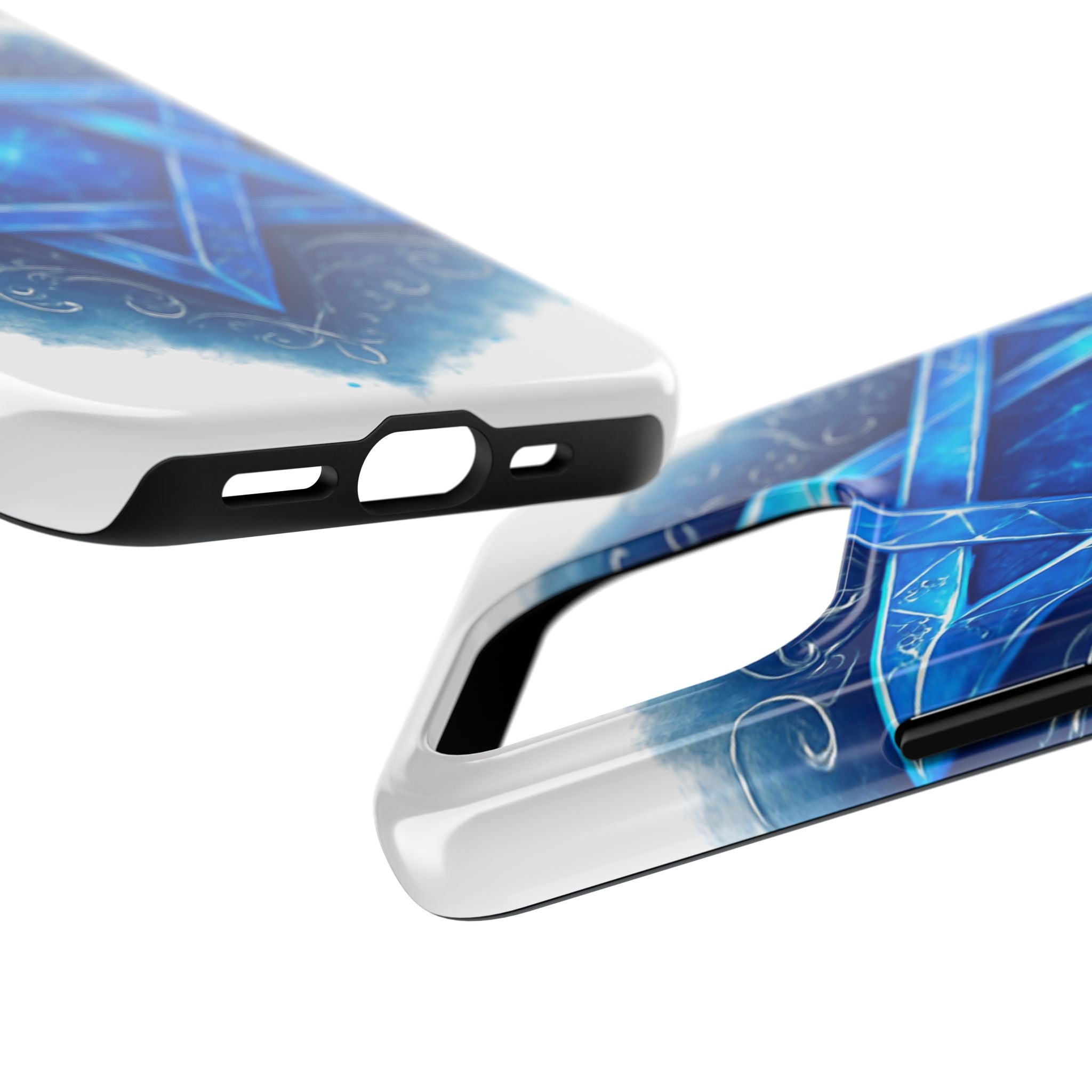 Jewish Star of David Blue Watercolor Tough Phone Case — Protective Jewish Symbol Phone Cover