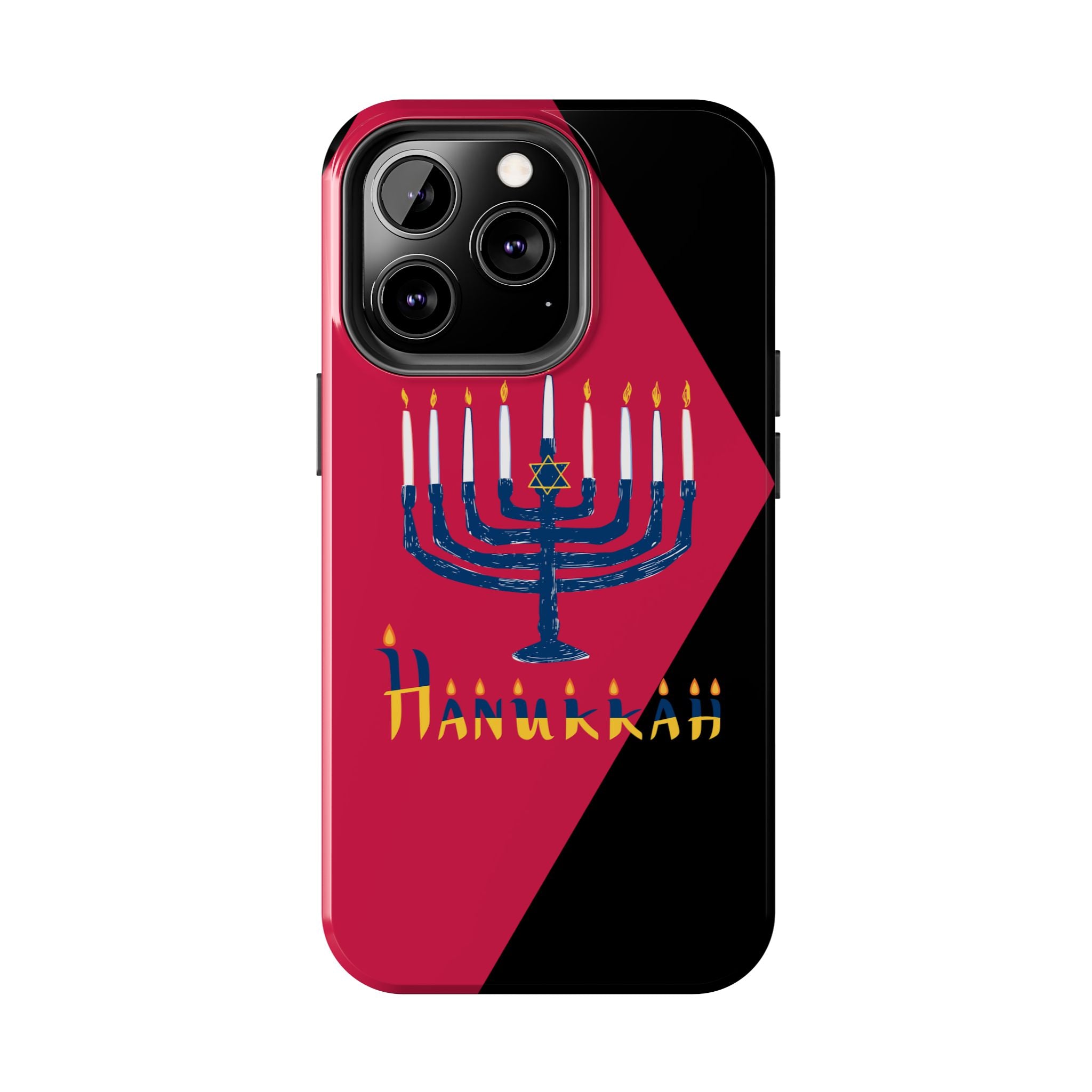 Hanukkah Menorah Tough Phone Case — Protective Holiday Phone Cover