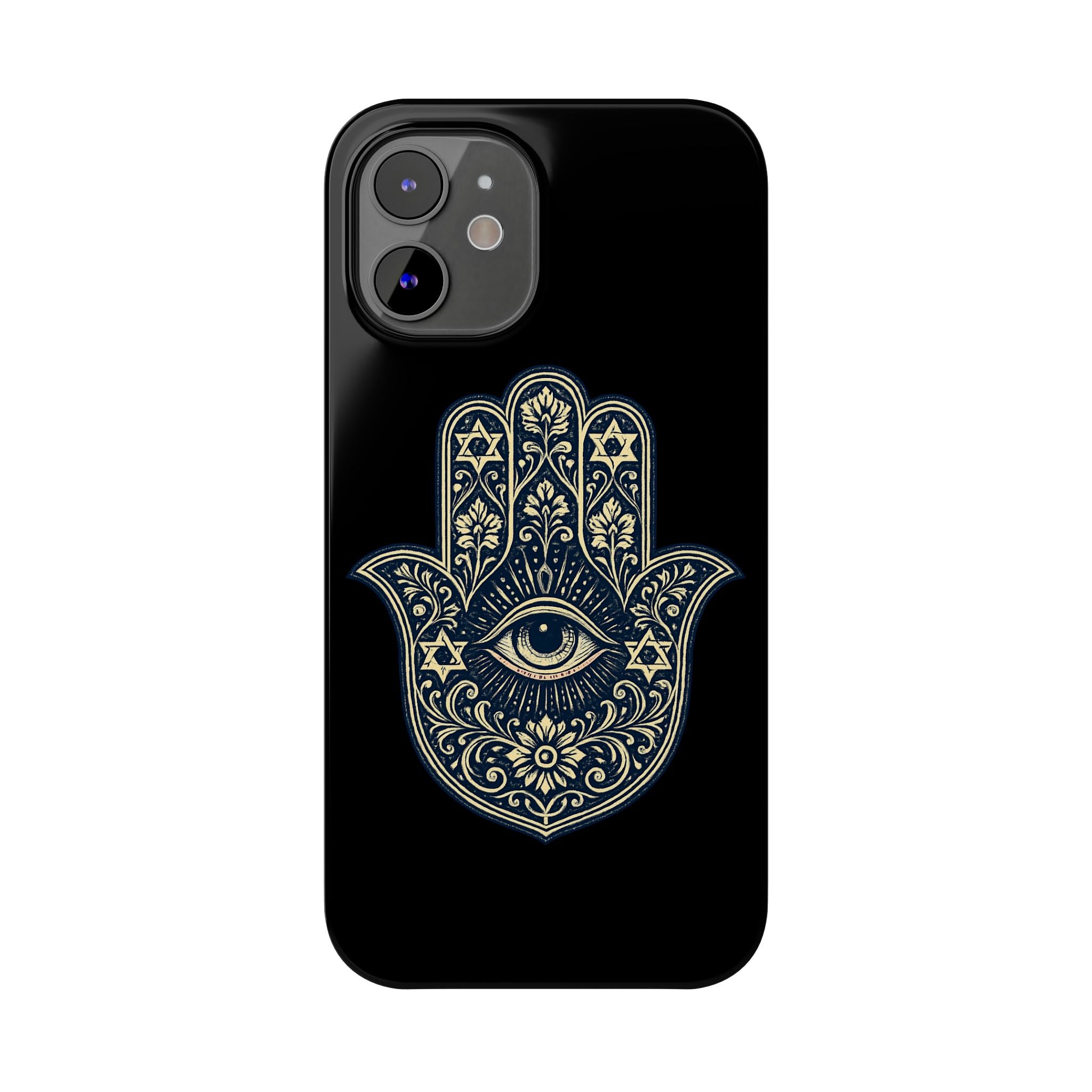 Hamsa Eye Slim Phone Case — Protective Spiritual Hand Design