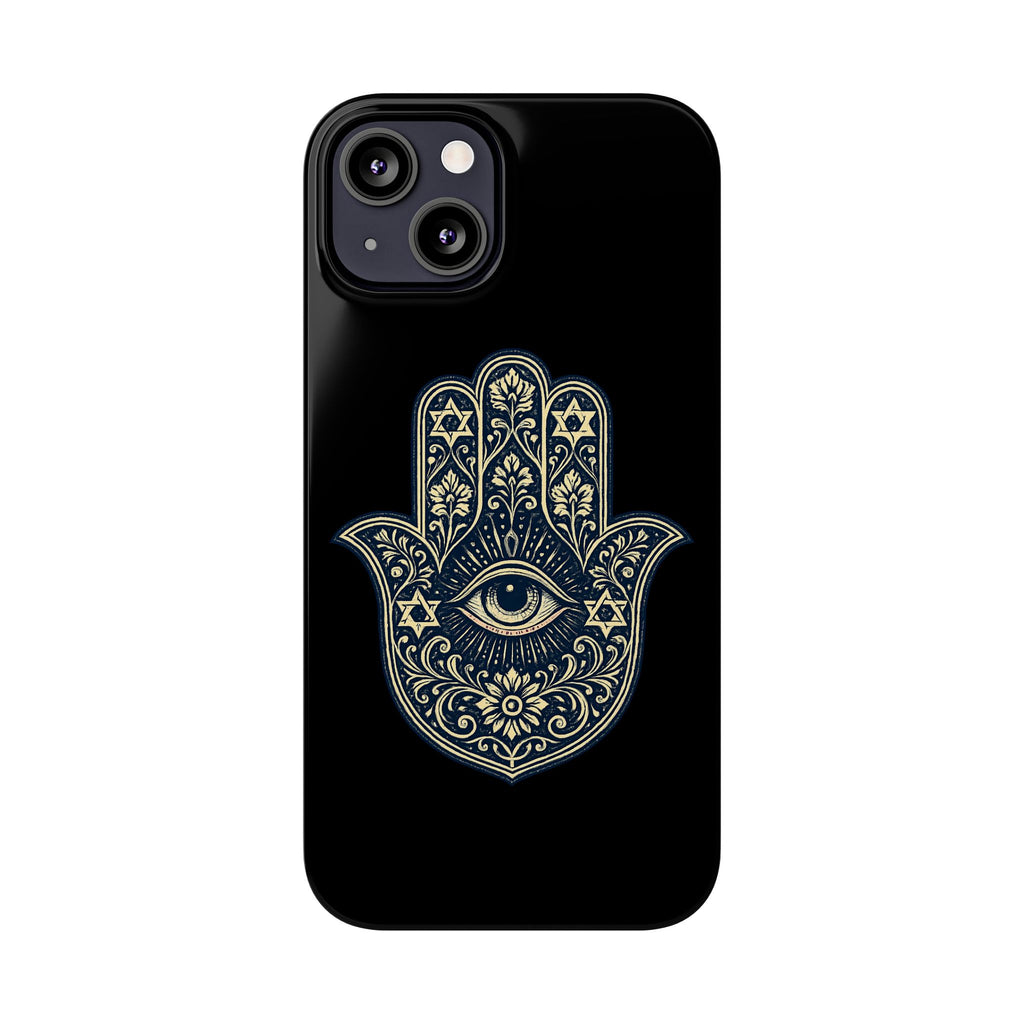 Hamsa Eye Slim Phone Case — Protective Spiritual Hand Design