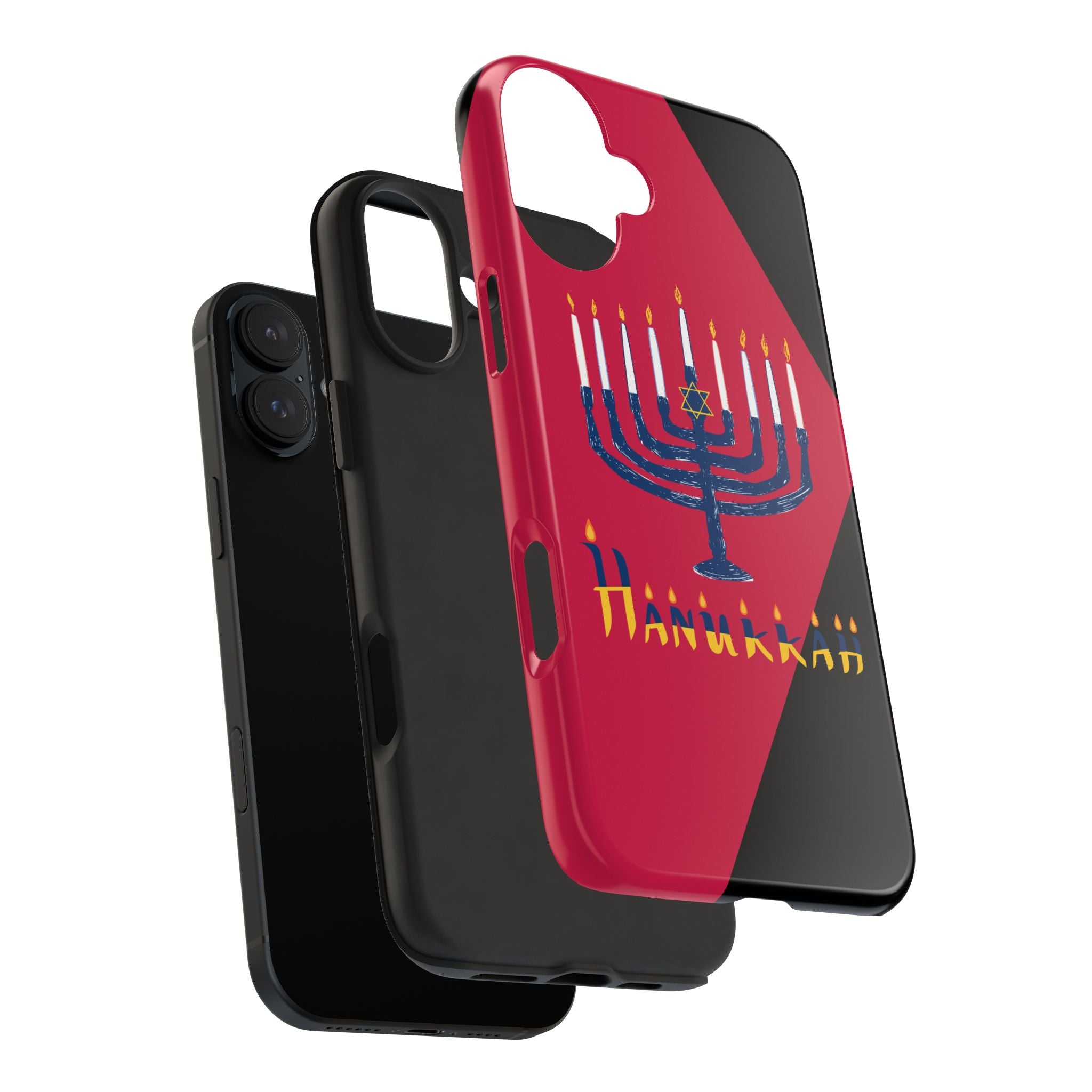 Hanukkah Menorah Tough Phone Case — Protective Holiday Phone Cover