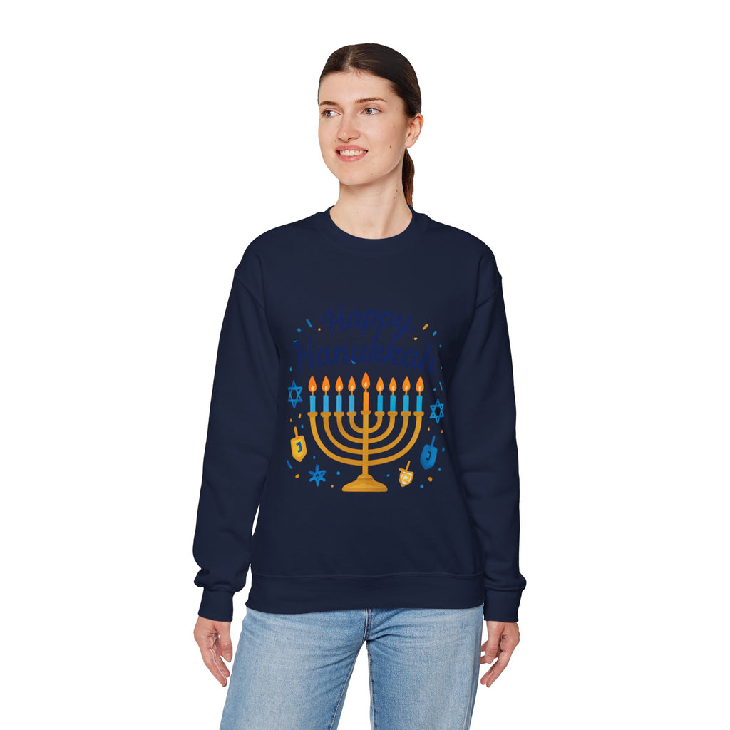 Happy Hanukkah Menorah Sweatshirt