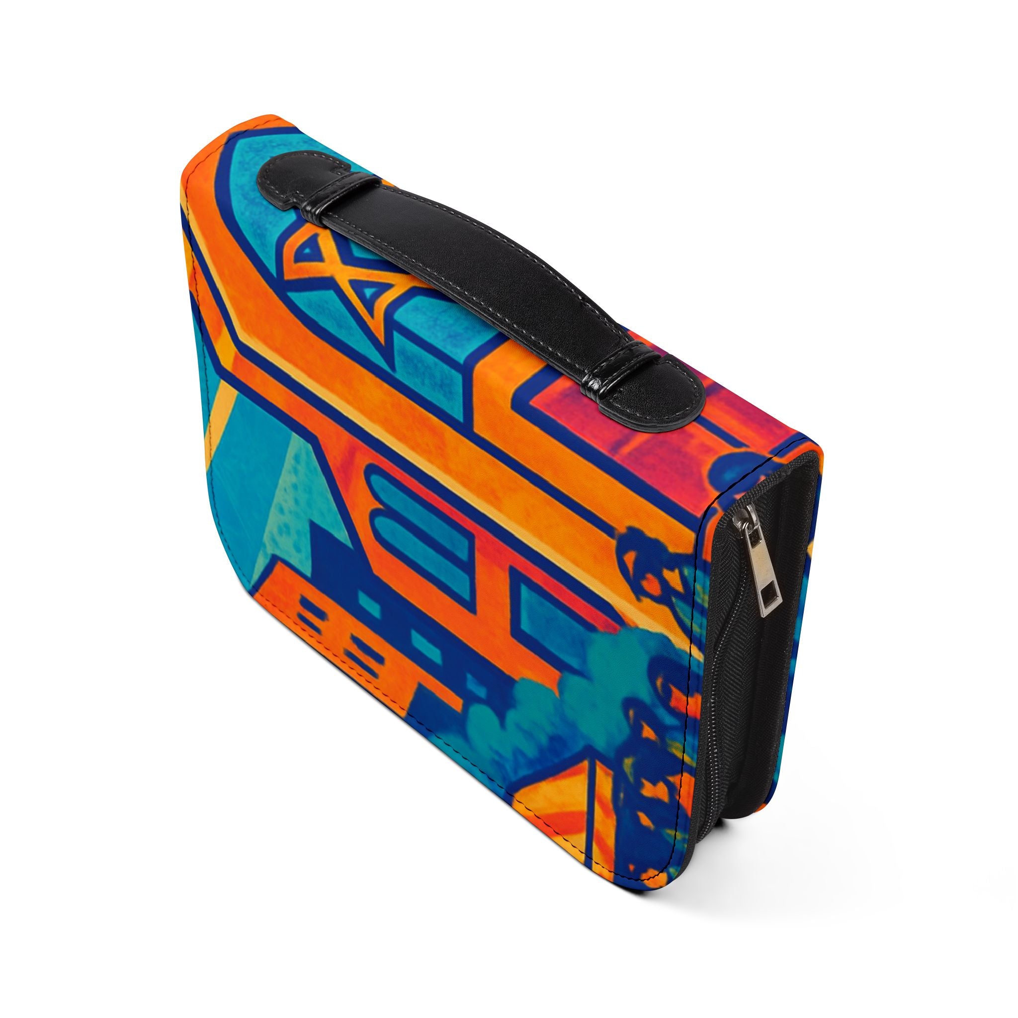 Bible Cover — Vibrant Cityscape Zippered Bible Case