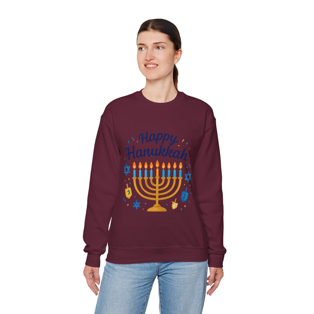 Happy Hanukkah Menorah Sweatshirt