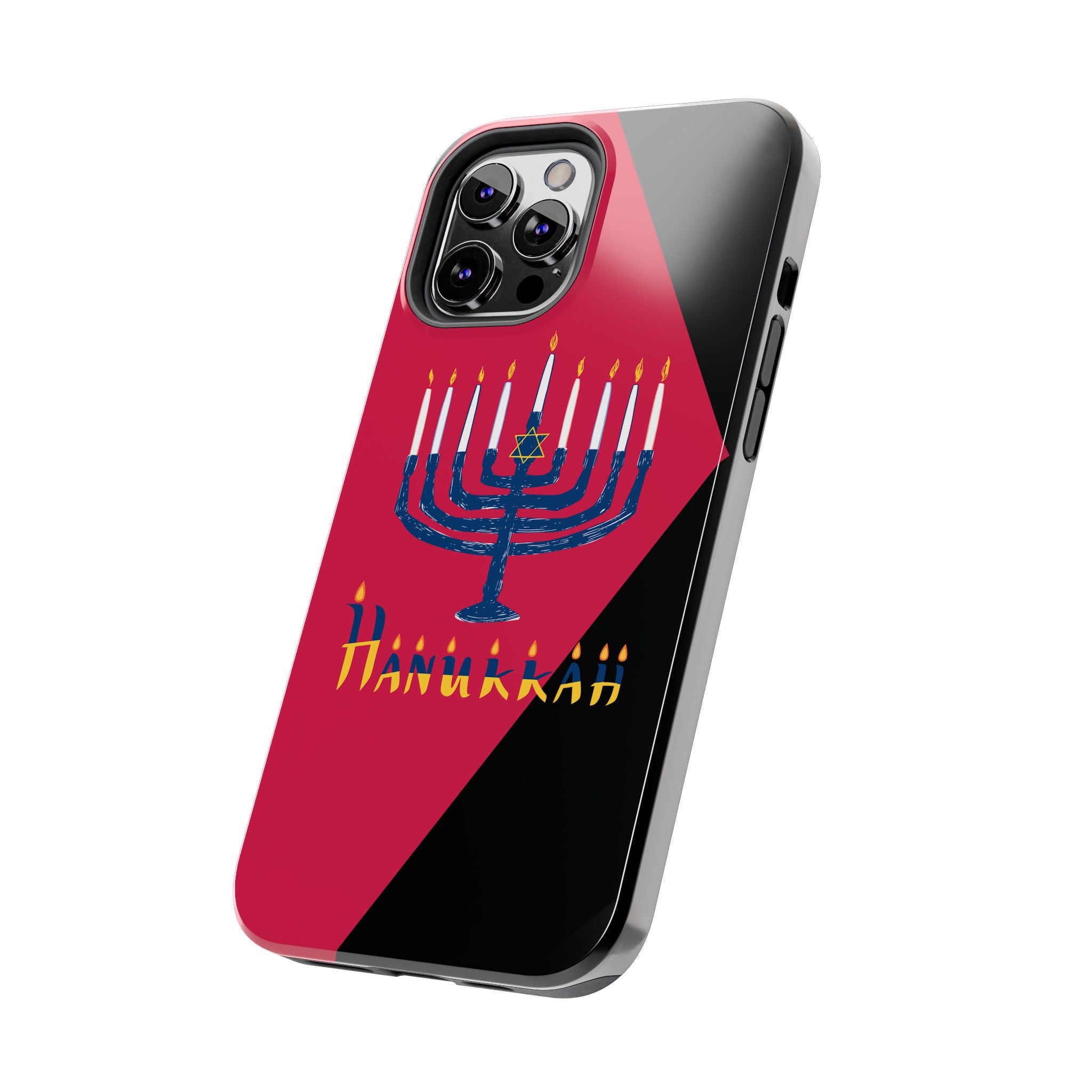 Hanukkah Menorah Tough Phone Case — Protective Holiday Phone Cover