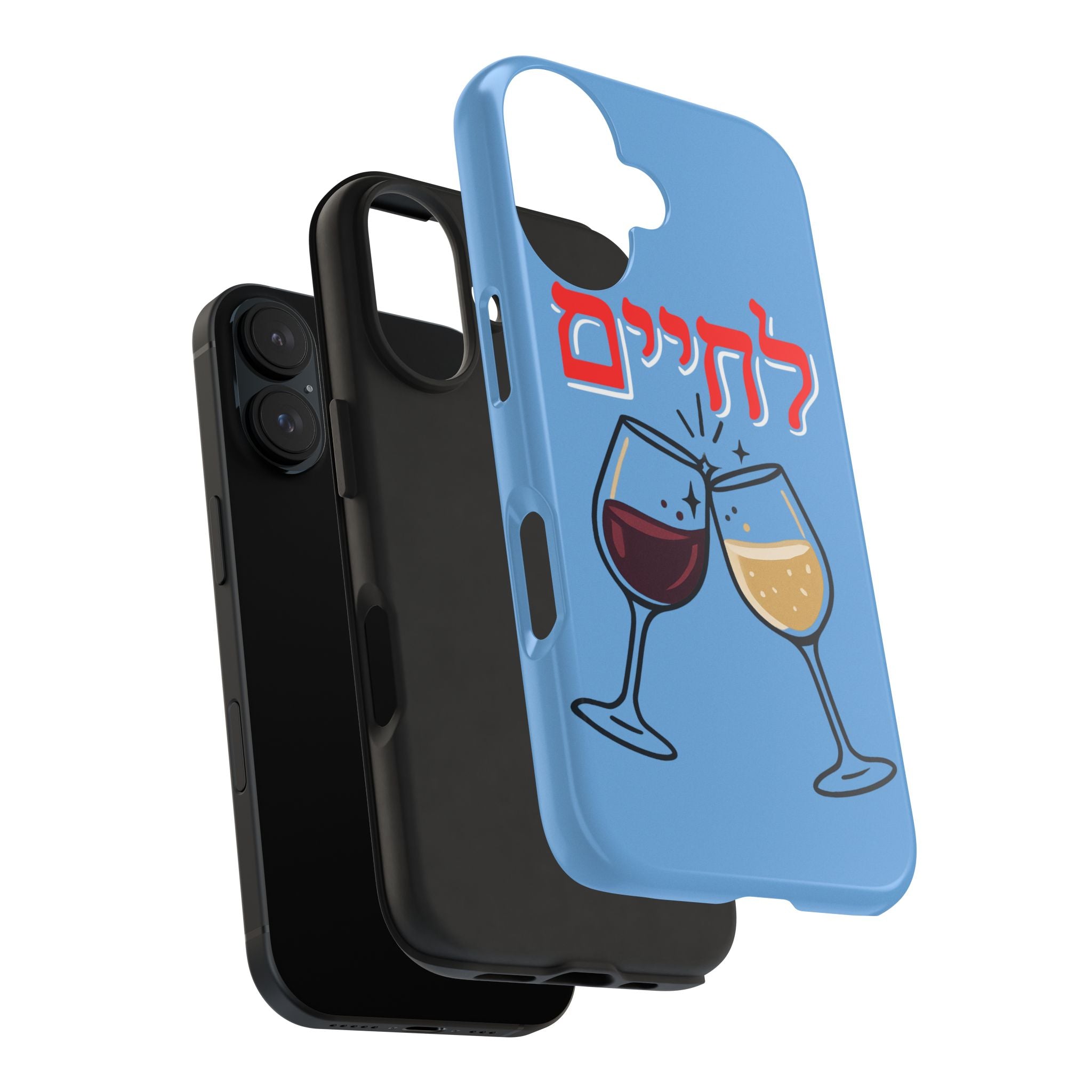 Phone Case — 'L'Chaim' Cheers Wine Tough Protective Cover