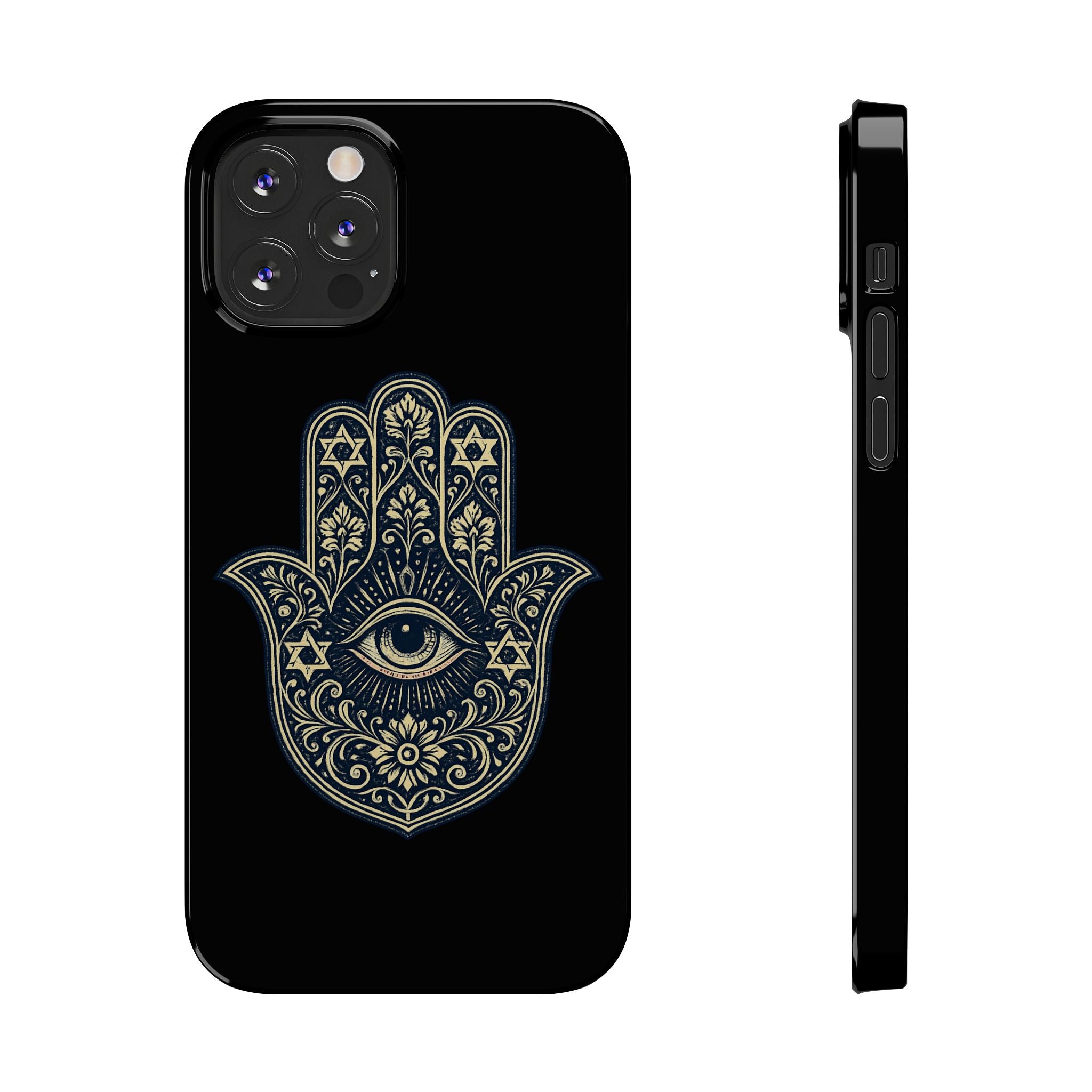Hamsa Eye Slim Phone Case — Protective Spiritual Hand Design