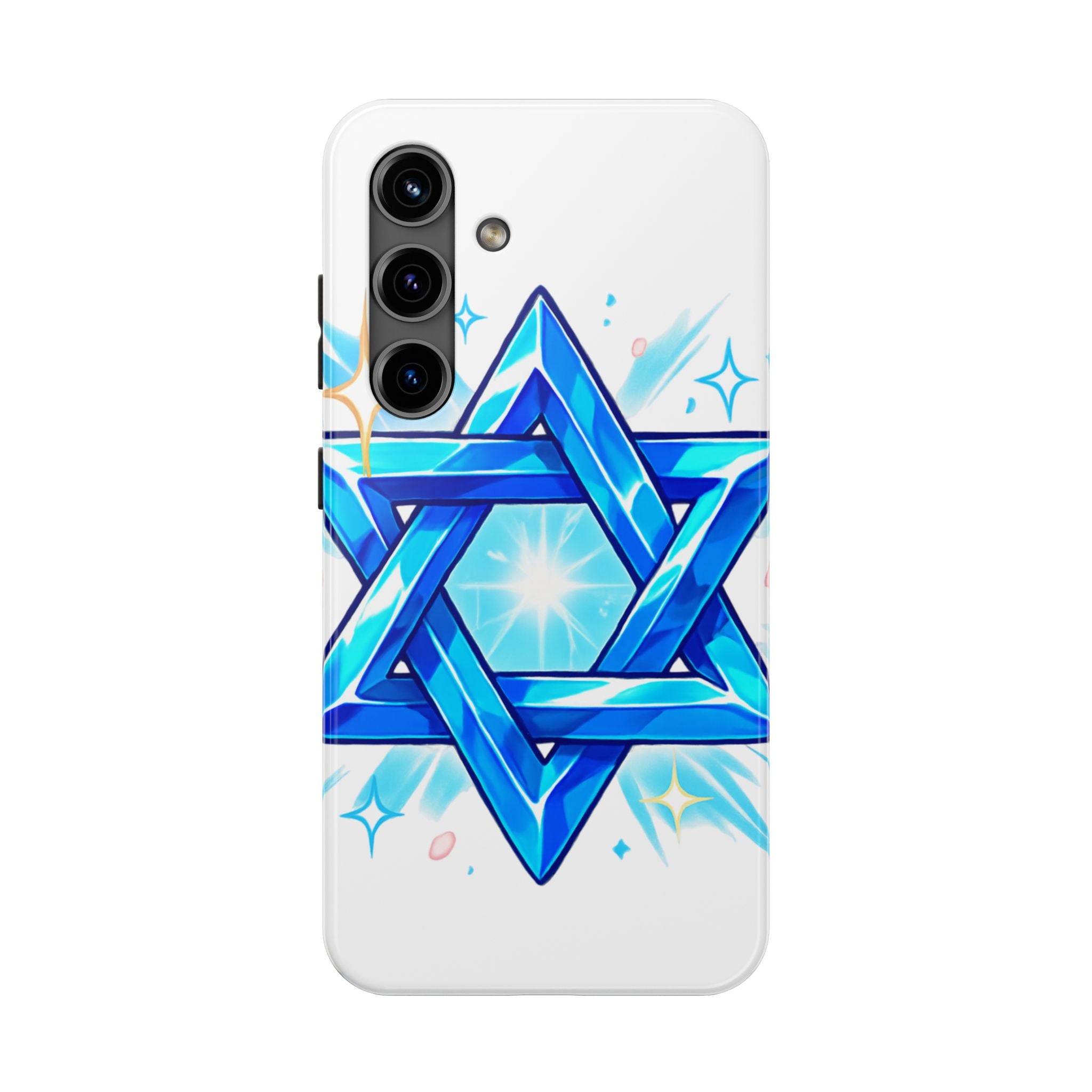 Star of David Blue Phone Case — Jewish Protection Design | Jewish Gift
