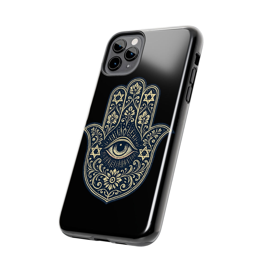 Hamsa Eye Tough Phone Case — Protective Spiritual Phone Cover
