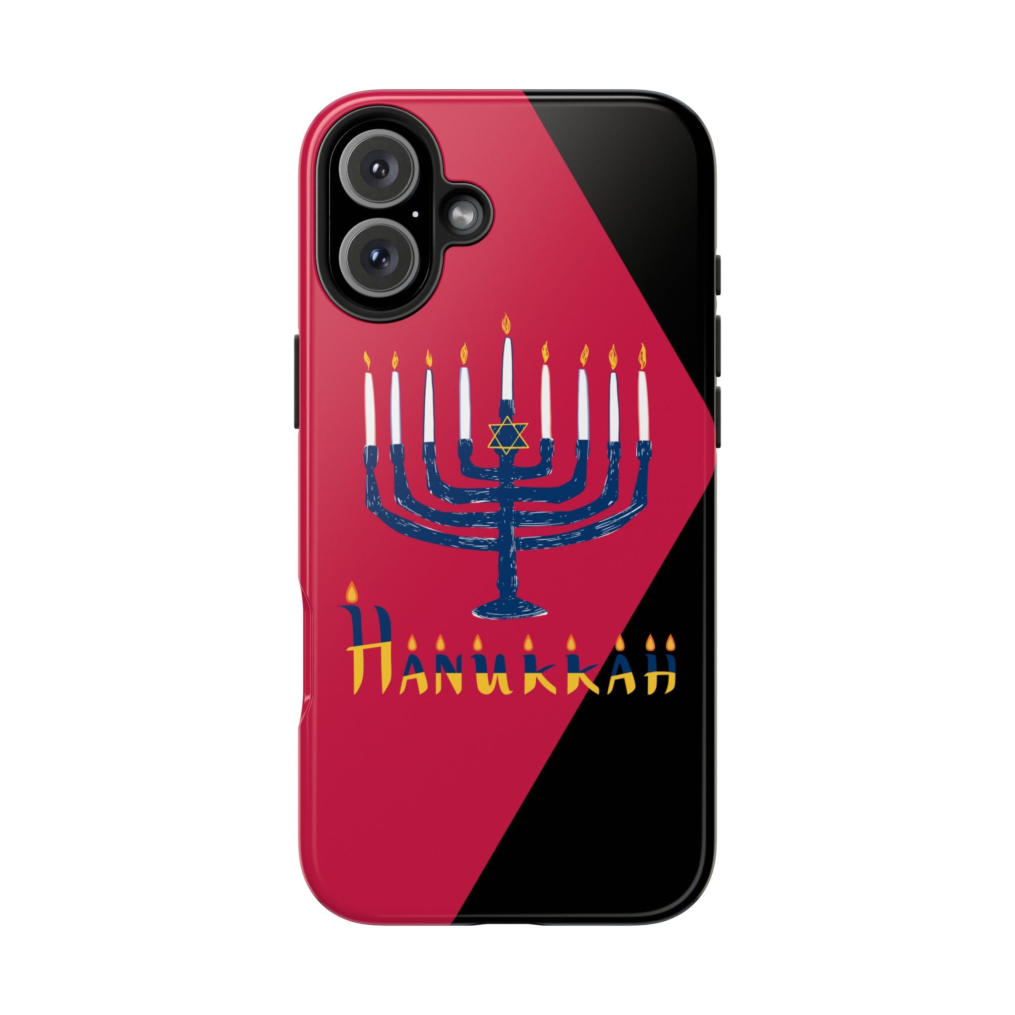 Hanukkah Menorah Tough Phone Case — Protective Holiday Phone Cover