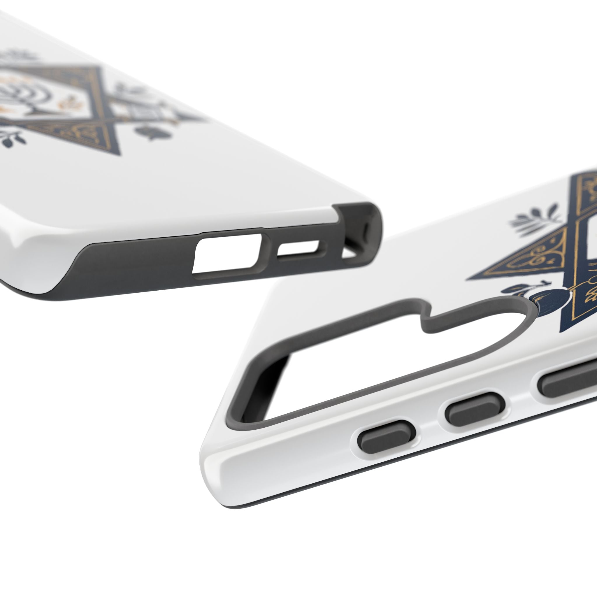 Jewish Star of David Menorah Phone Case — Jewish Hanukkah Symbol Protective Cover