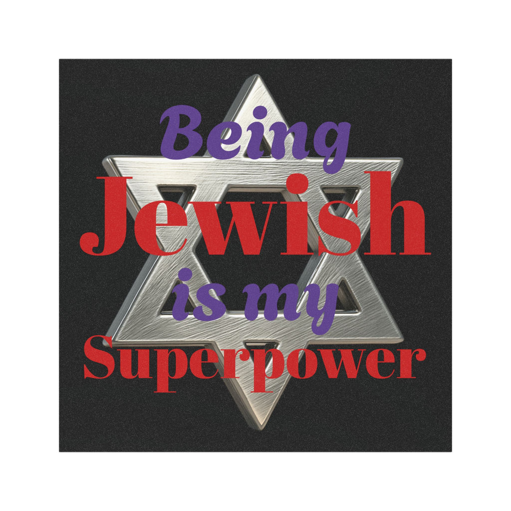 Car Magnet — "Being Jewish Is My Superpower" Star of David Pride Magnet