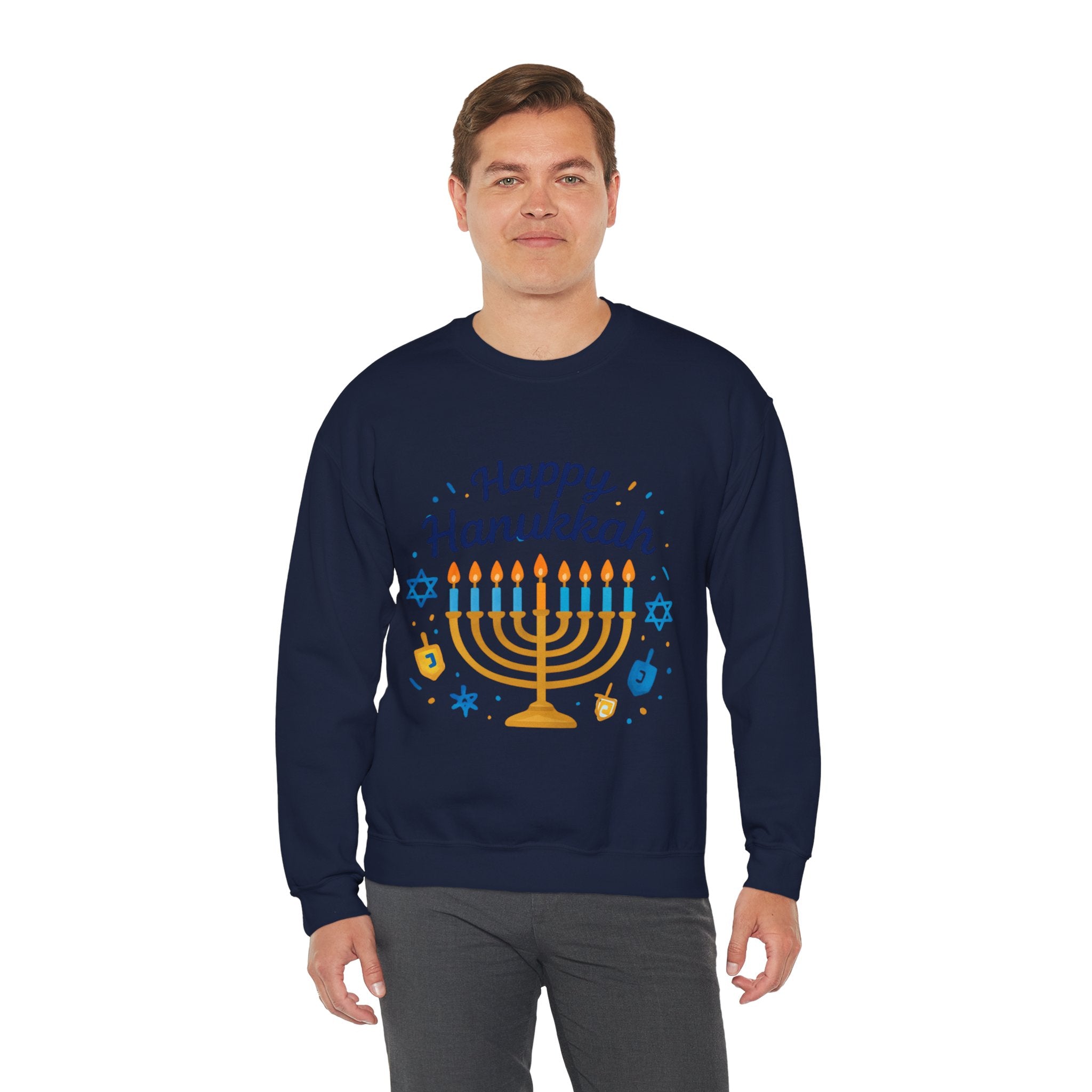 Happy Hanukkah Menorah Sweatshirt