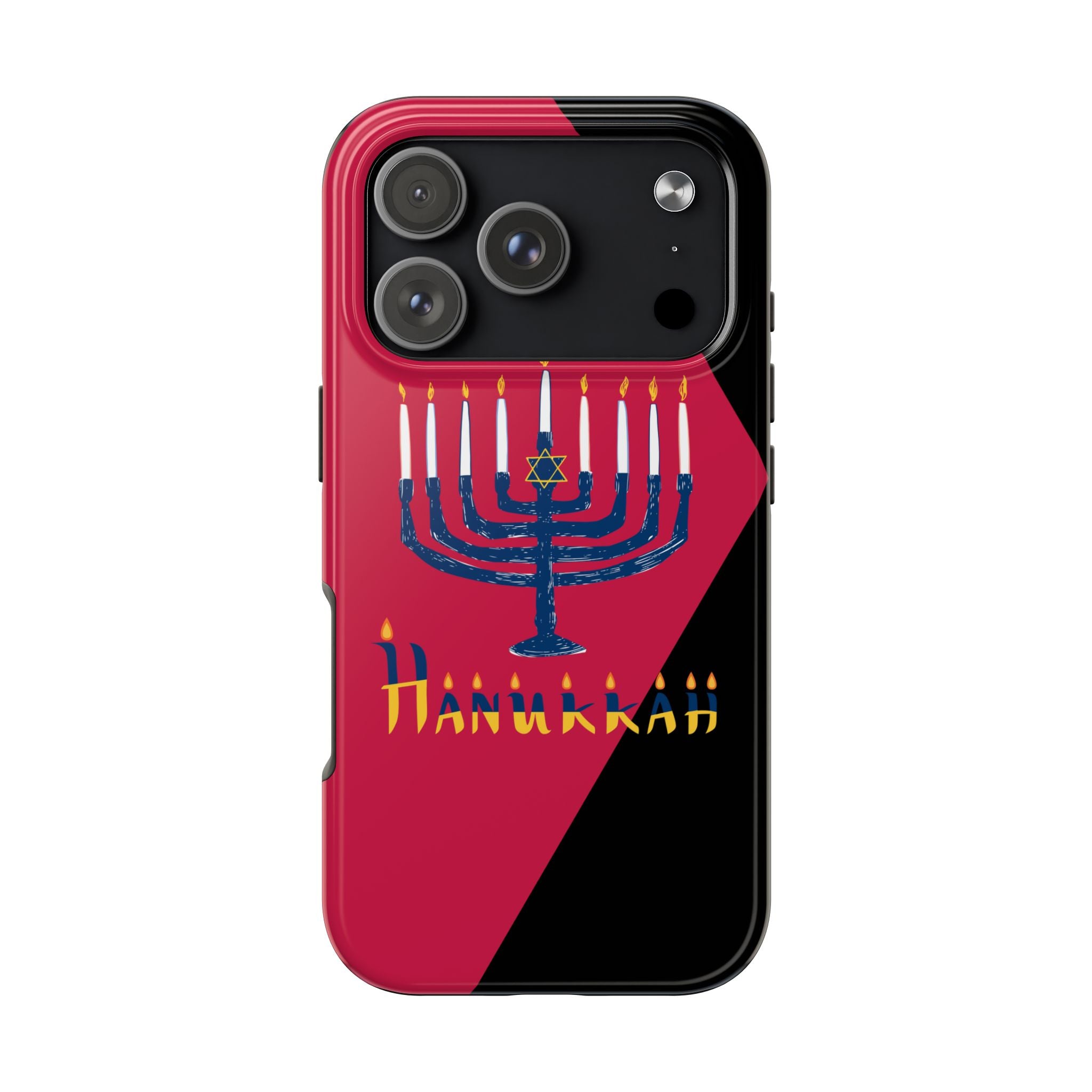 Hanukkah Menorah Tough Phone Case — Protective Holiday Phone Cover