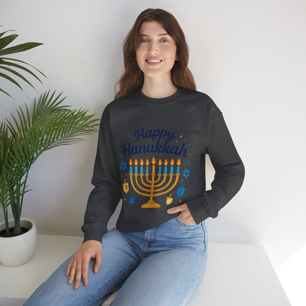 Happy Hanukkah Menorah Sweatshirt