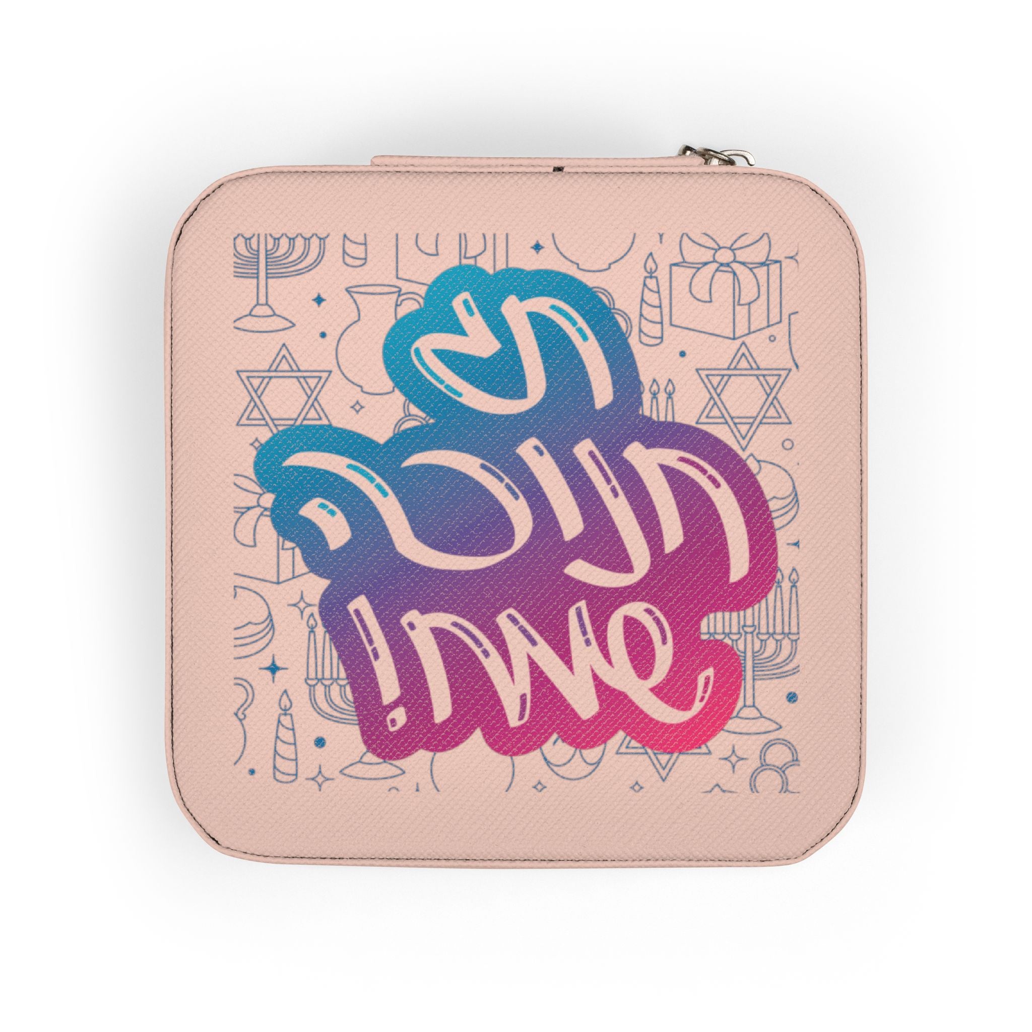 Compact Jewelry Travel Case — Cute Pink Organizer with Ring & Earring Compartments