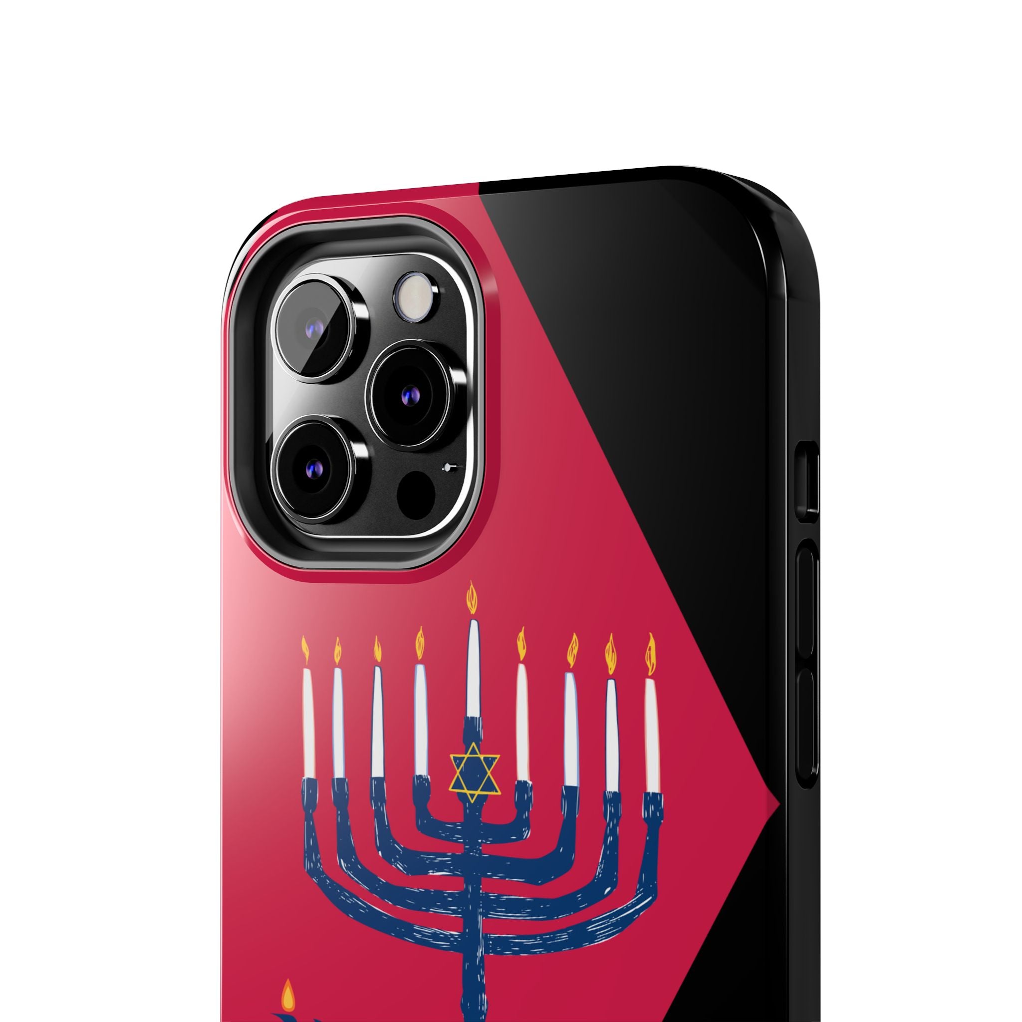 Hanukkah Menorah Tough Phone Case — Protective Holiday Phone Cover