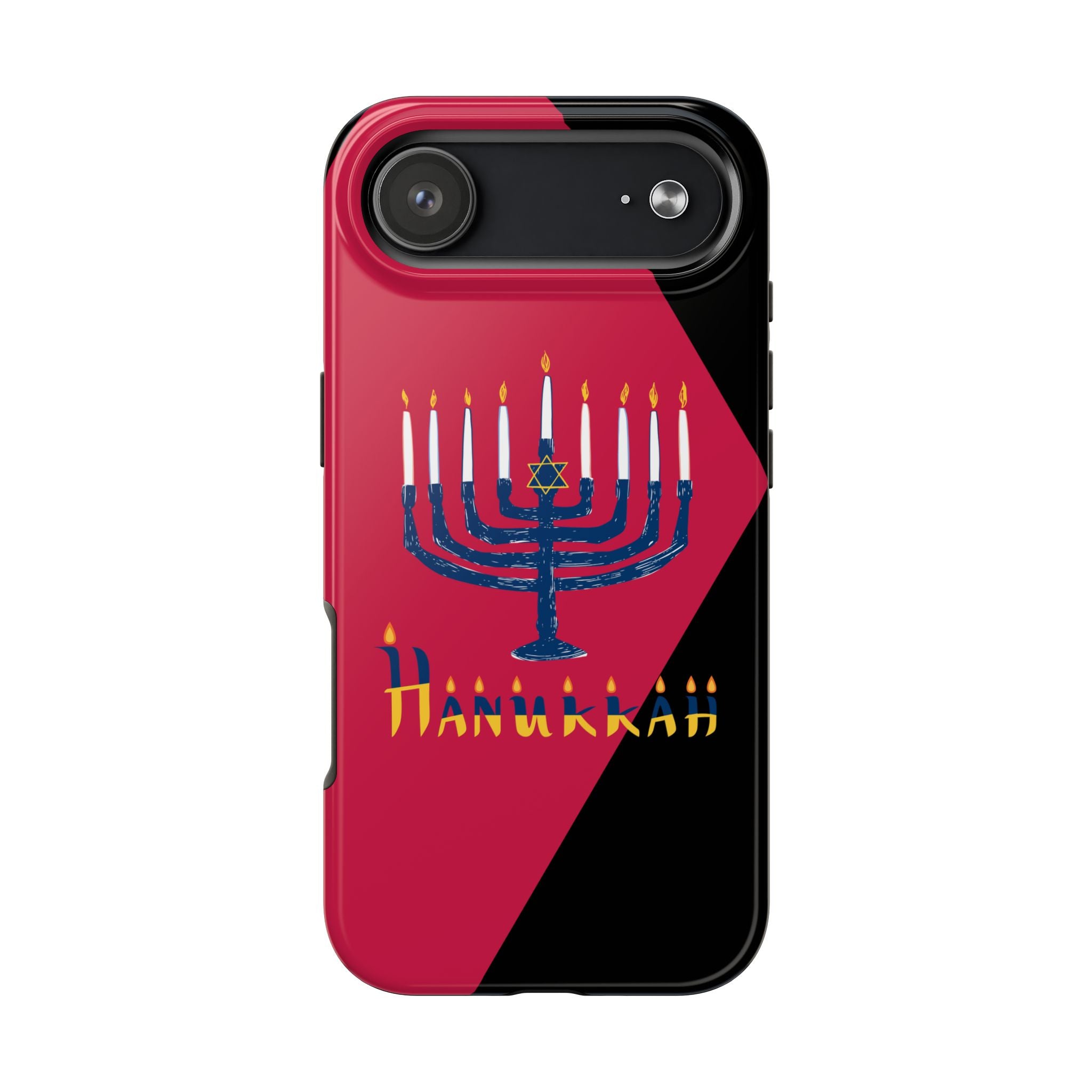 Hanukkah Menorah Tough Phone Case — Protective Holiday Phone Cover