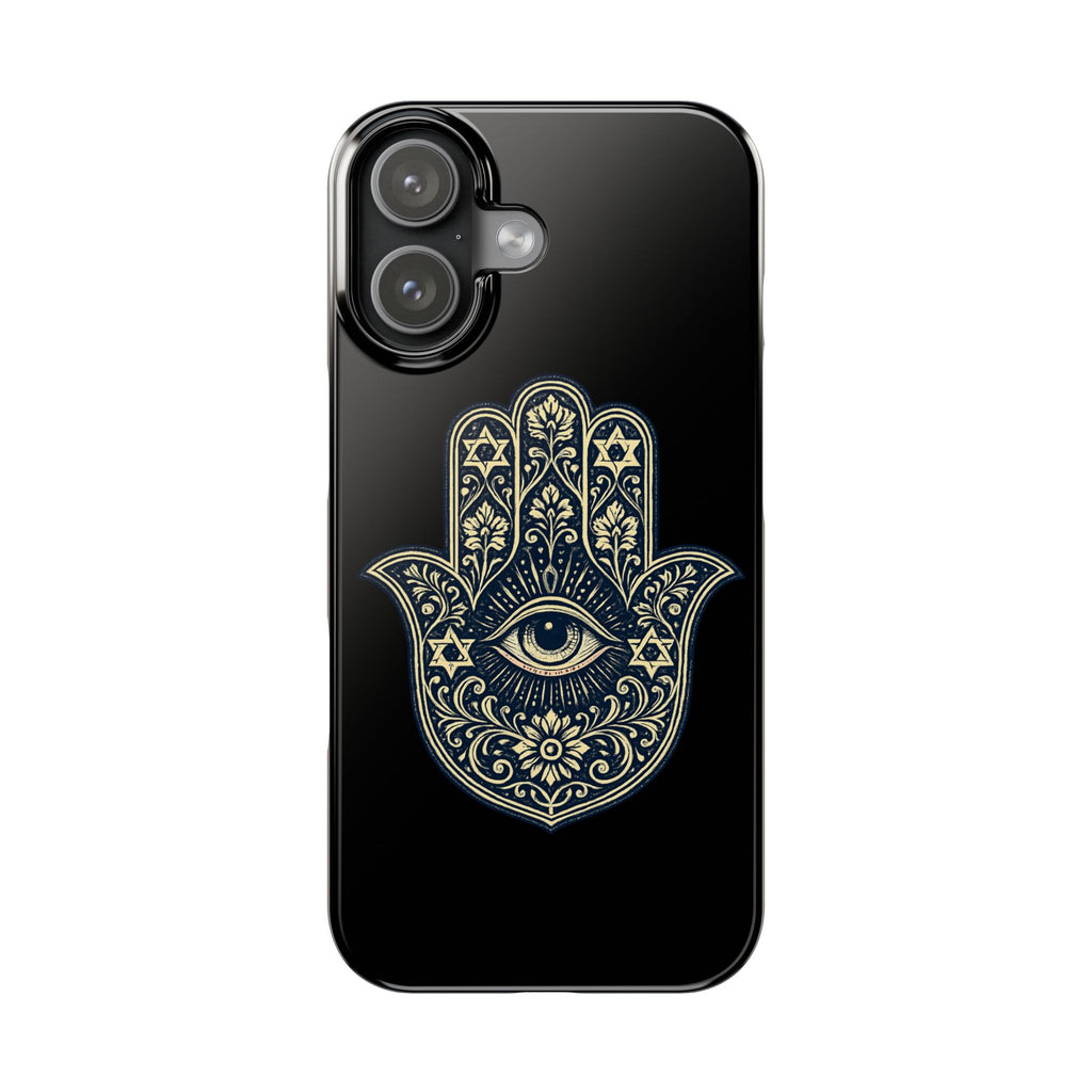 Hamsa Eye Slim Phone Case — Protective Spiritual Hand Design