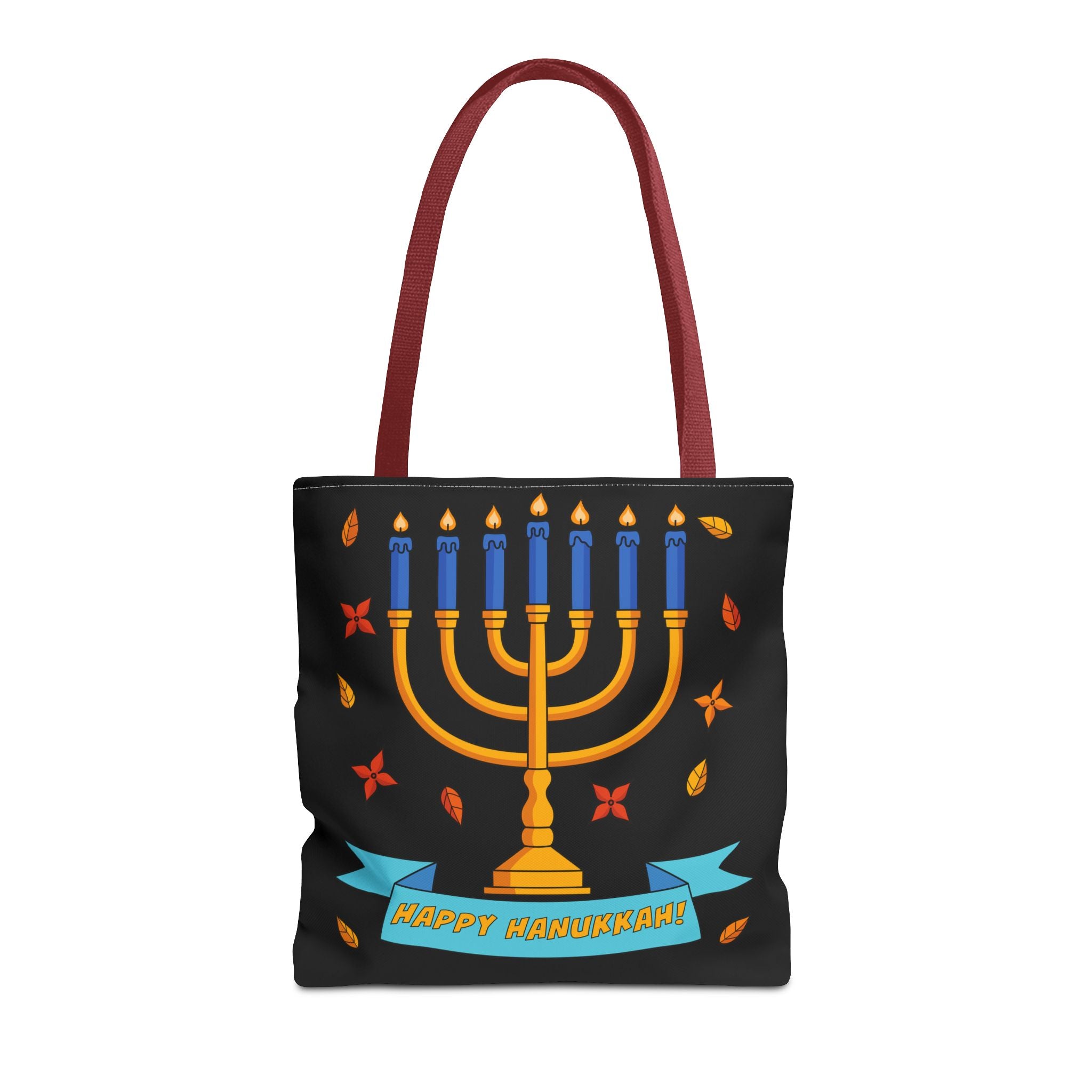 Hanukkah Menorah Tote Bag – "Happy Hanukkah" Holiday Gift Tote