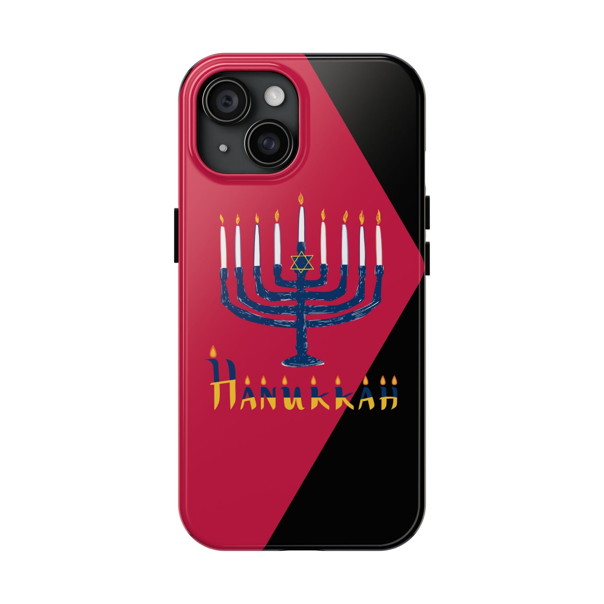 Hanukkah Menorah Tough Phone Case — Protective Holiday Phone Cover