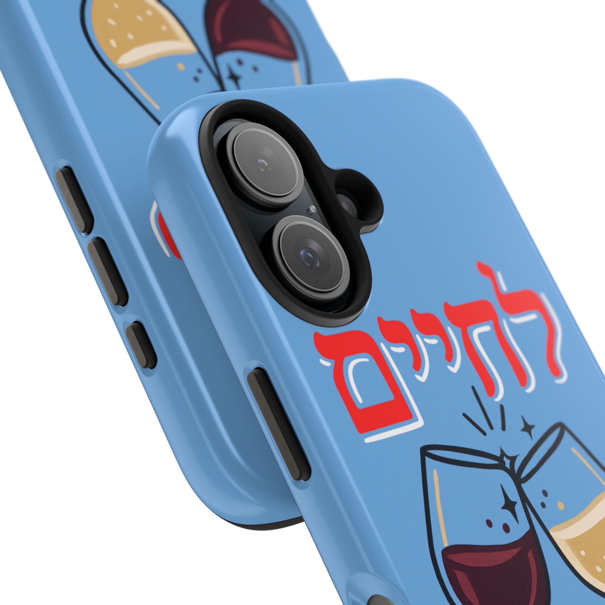 Phone Case — 'L'Chaim' Cheers Wine Tough Protective Cover