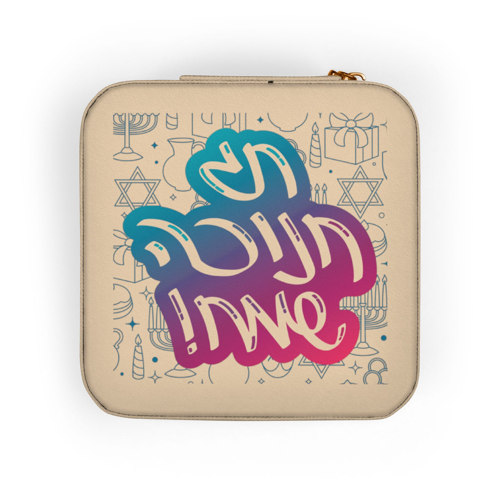 Compact Jewelry Travel Case — Cute Pink Organizer with Ring & Earring Compartments