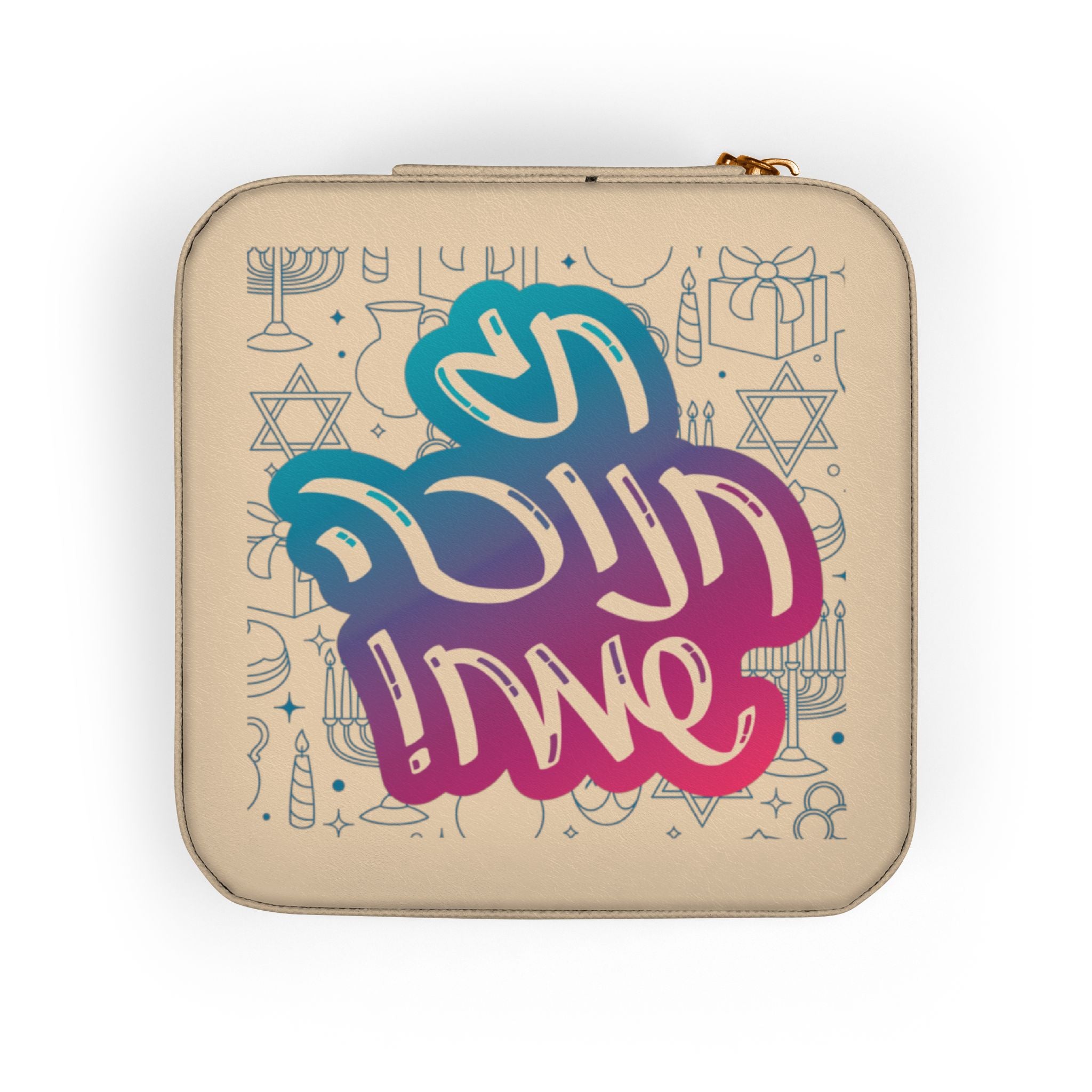 Compact Jewelry Travel Case — Cute Pink Organizer with Ring & Earring Compartments