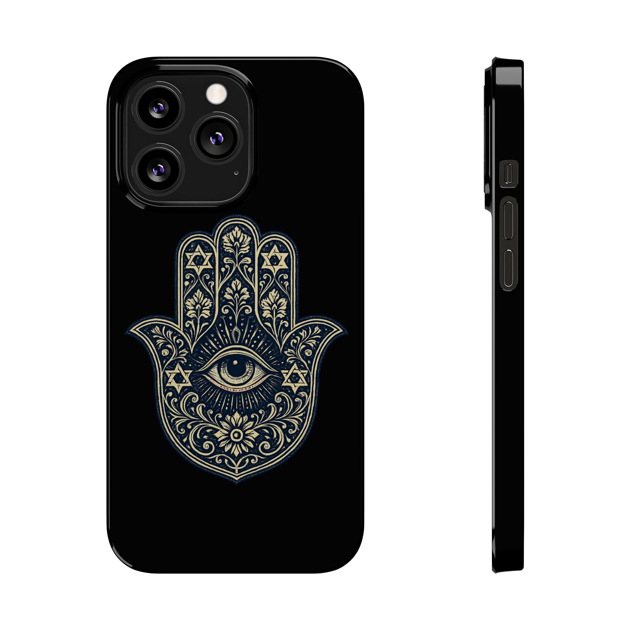 Hamsa Eye Slim Phone Case — Protective Spiritual Hand Design
