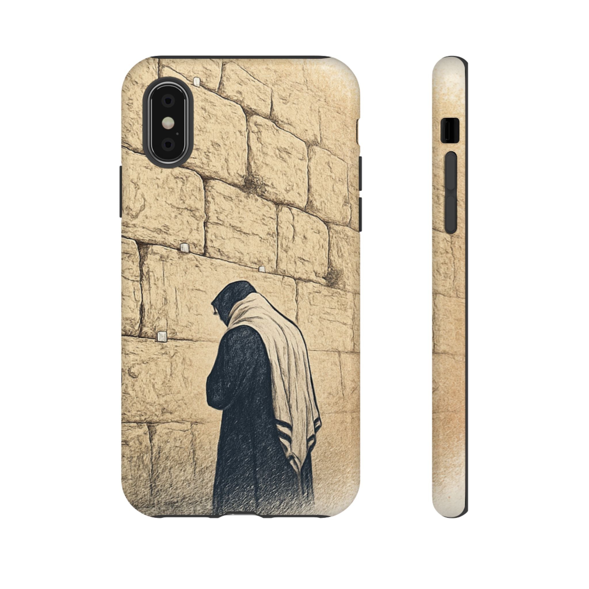 Western Wall Prayer Phone Case — Jewish Prayer Design Tough Cases