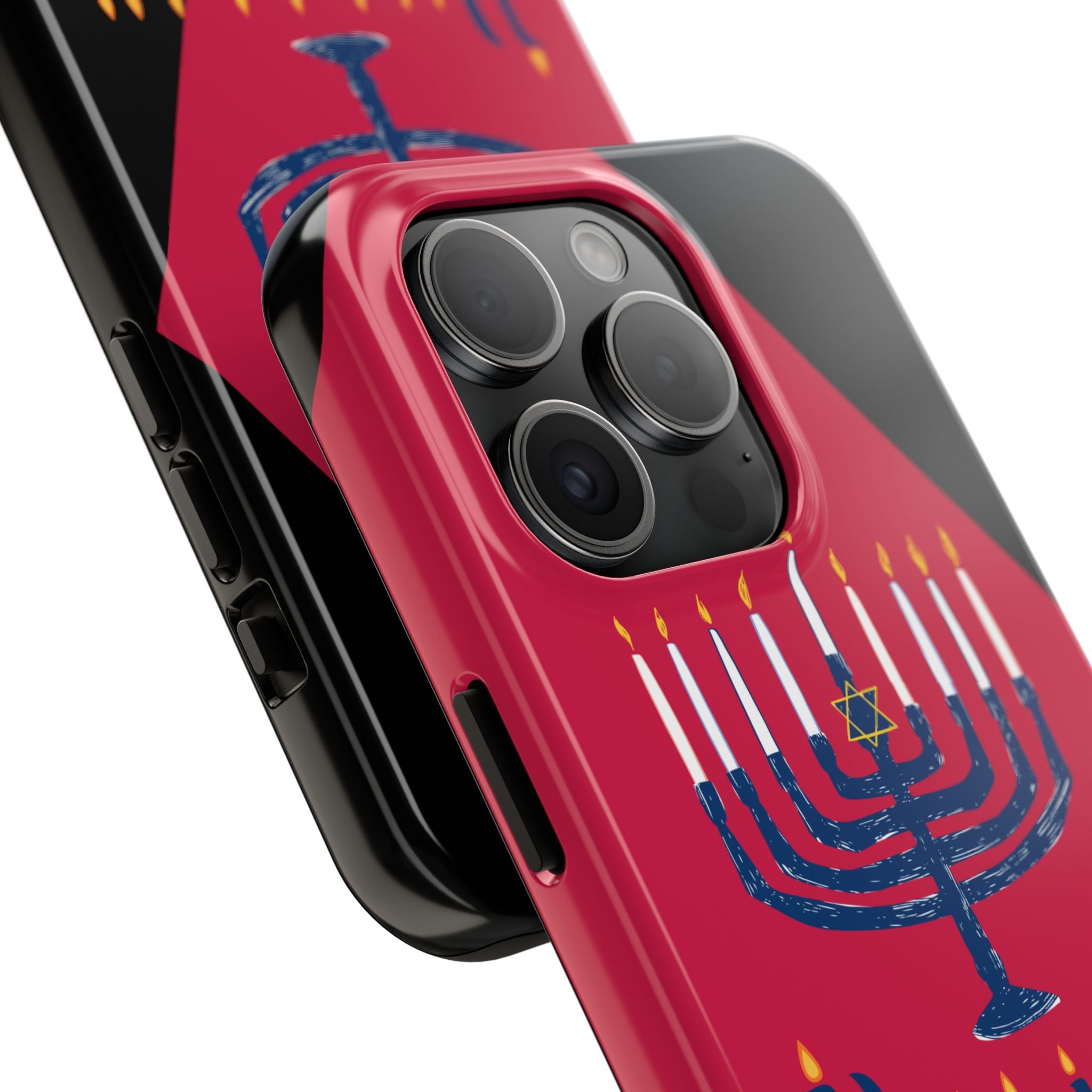 Hanukkah Menorah Tough Phone Case — Protective Holiday Phone Cover