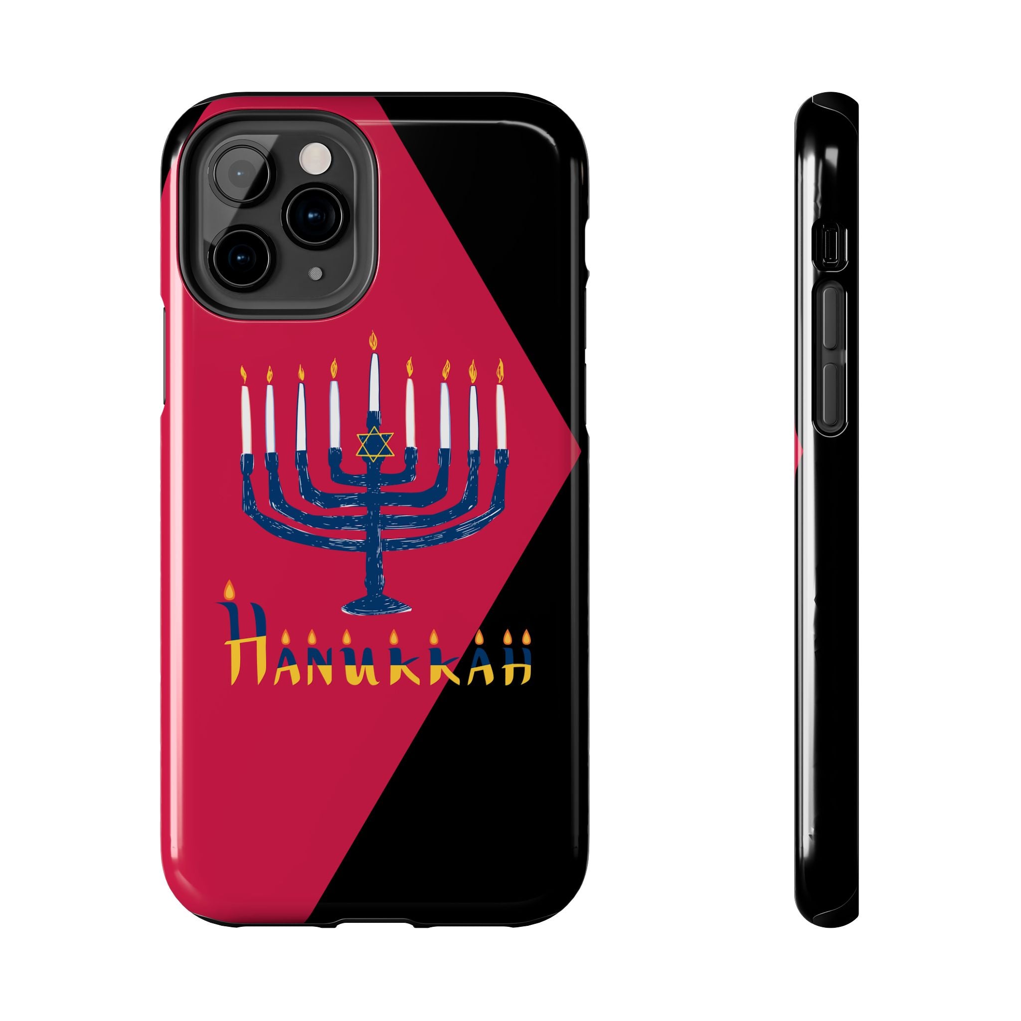 Hanukkah Menorah Tough Phone Case — Protective Holiday Phone Cover