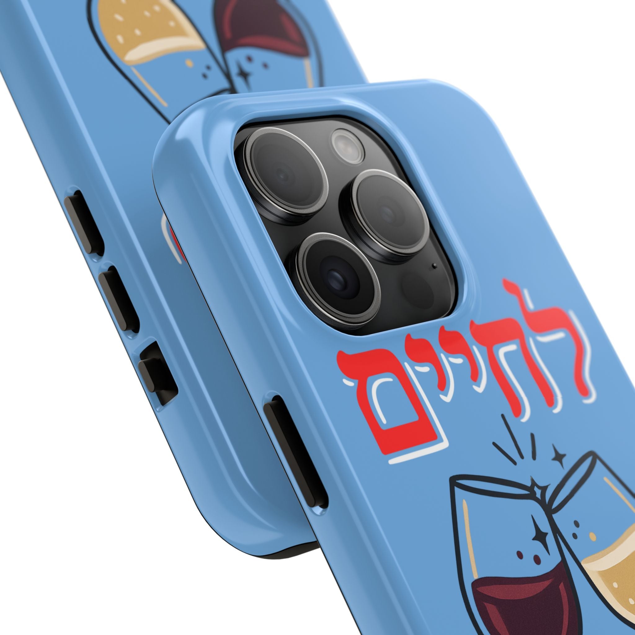 Phone Case — 'L'Chaim' Cheers Wine Tough Protective Cover