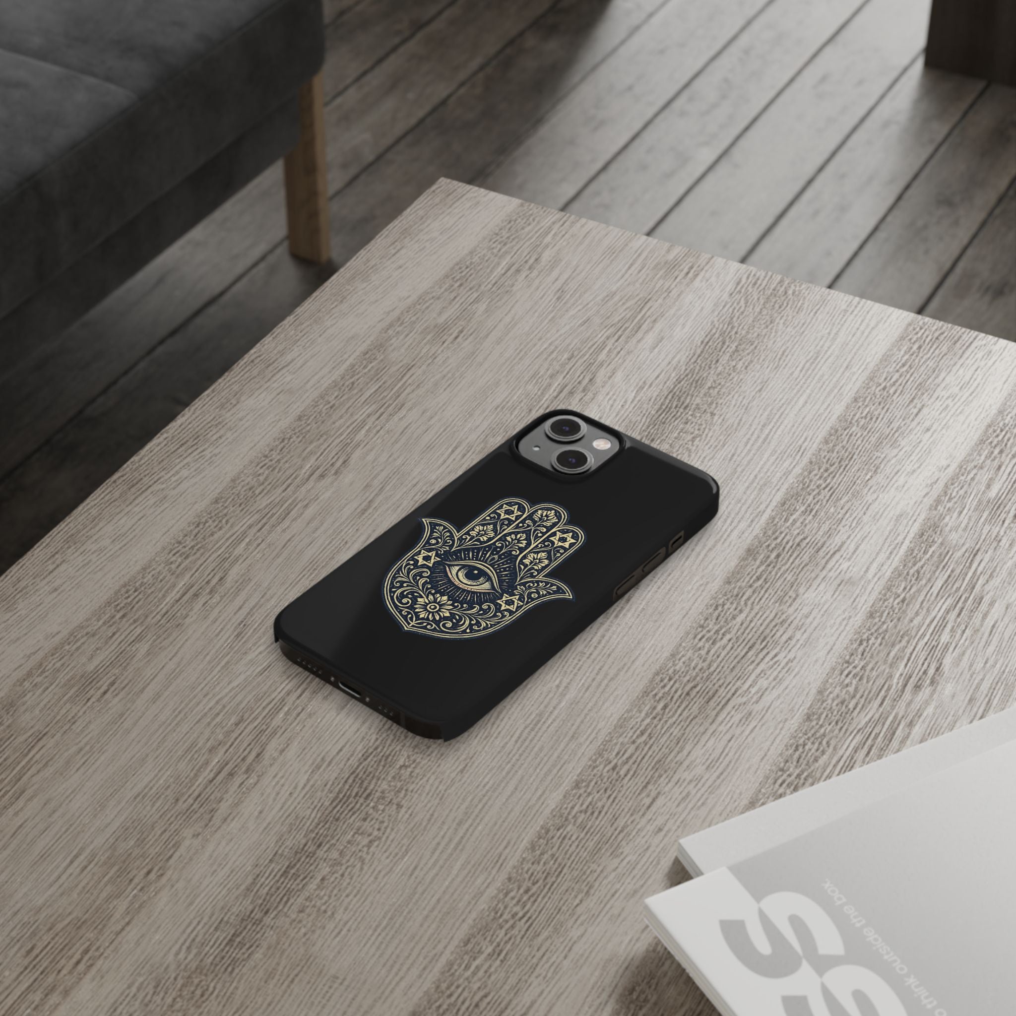Hamsa Eye Slim Phone Case — Protective Spiritual Hand Design