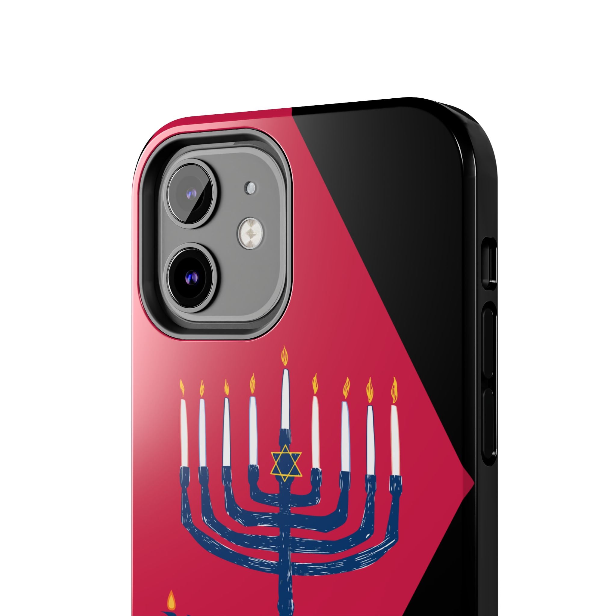 Hanukkah Menorah Tough Phone Case — Protective Holiday Phone Cover