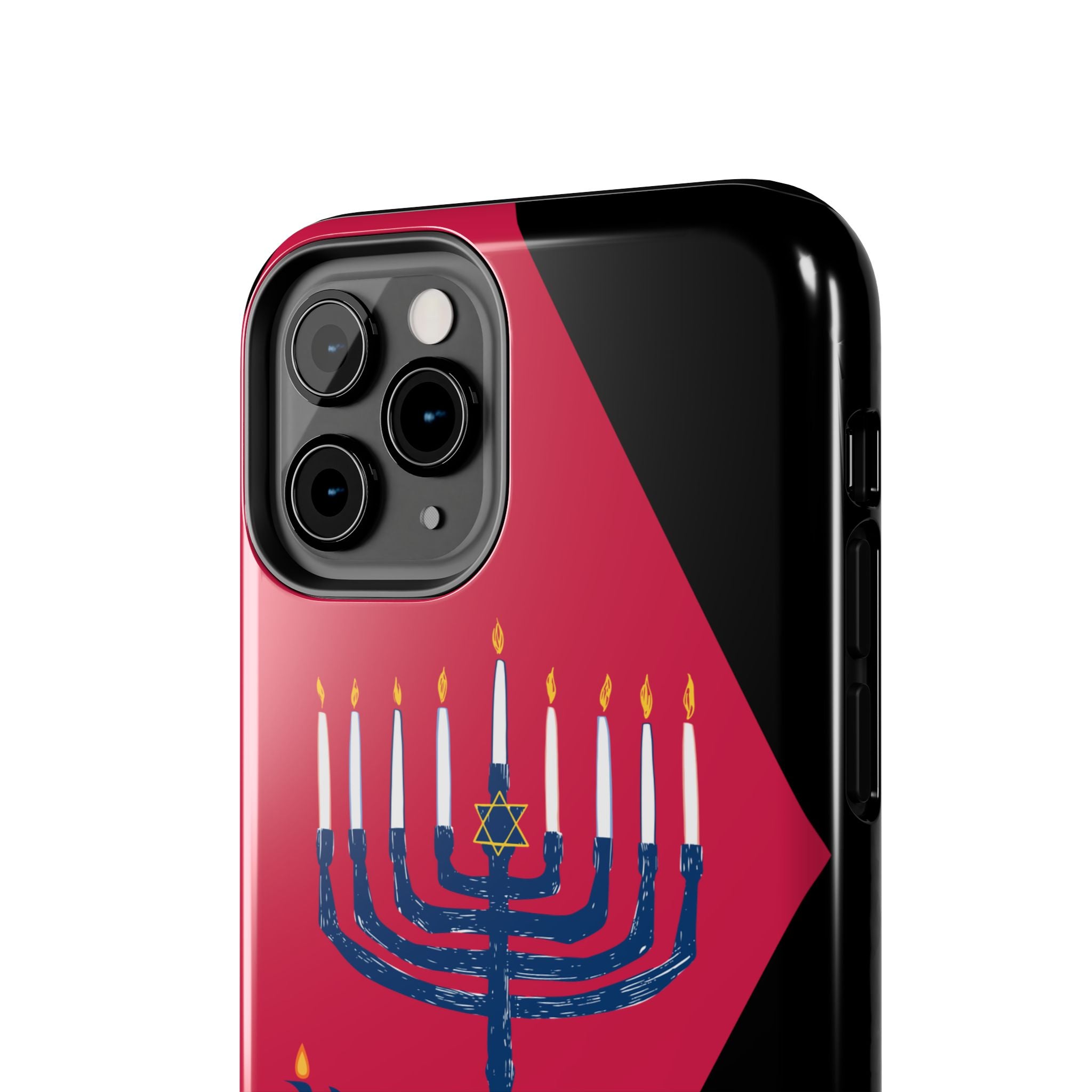 Hanukkah Menorah Tough Phone Case — Protective Holiday Phone Cover