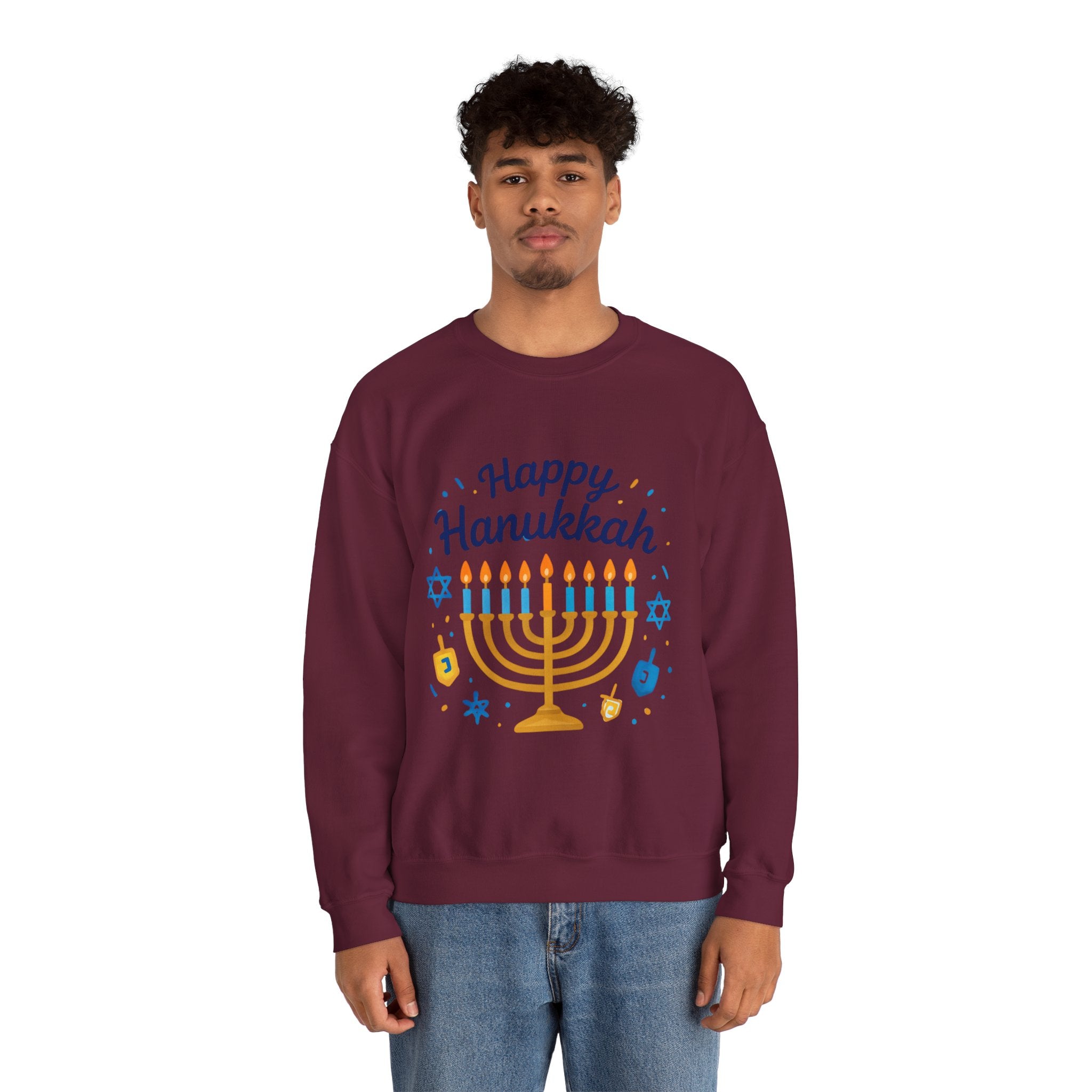 Happy Hanukkah Menorah Sweatshirt